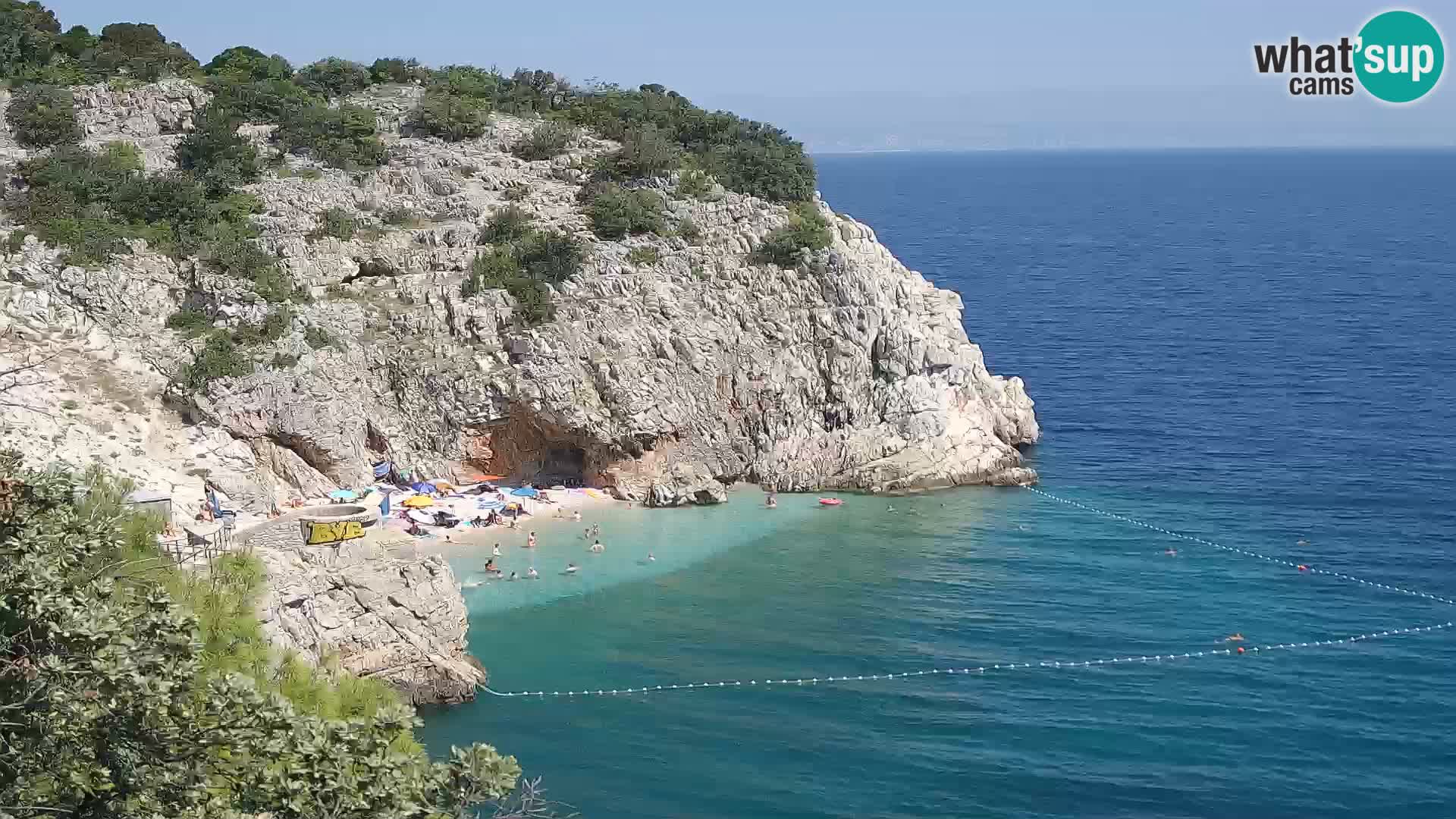 Web kamera plaže Brseč – Mošćenička Draga – Hrvatska