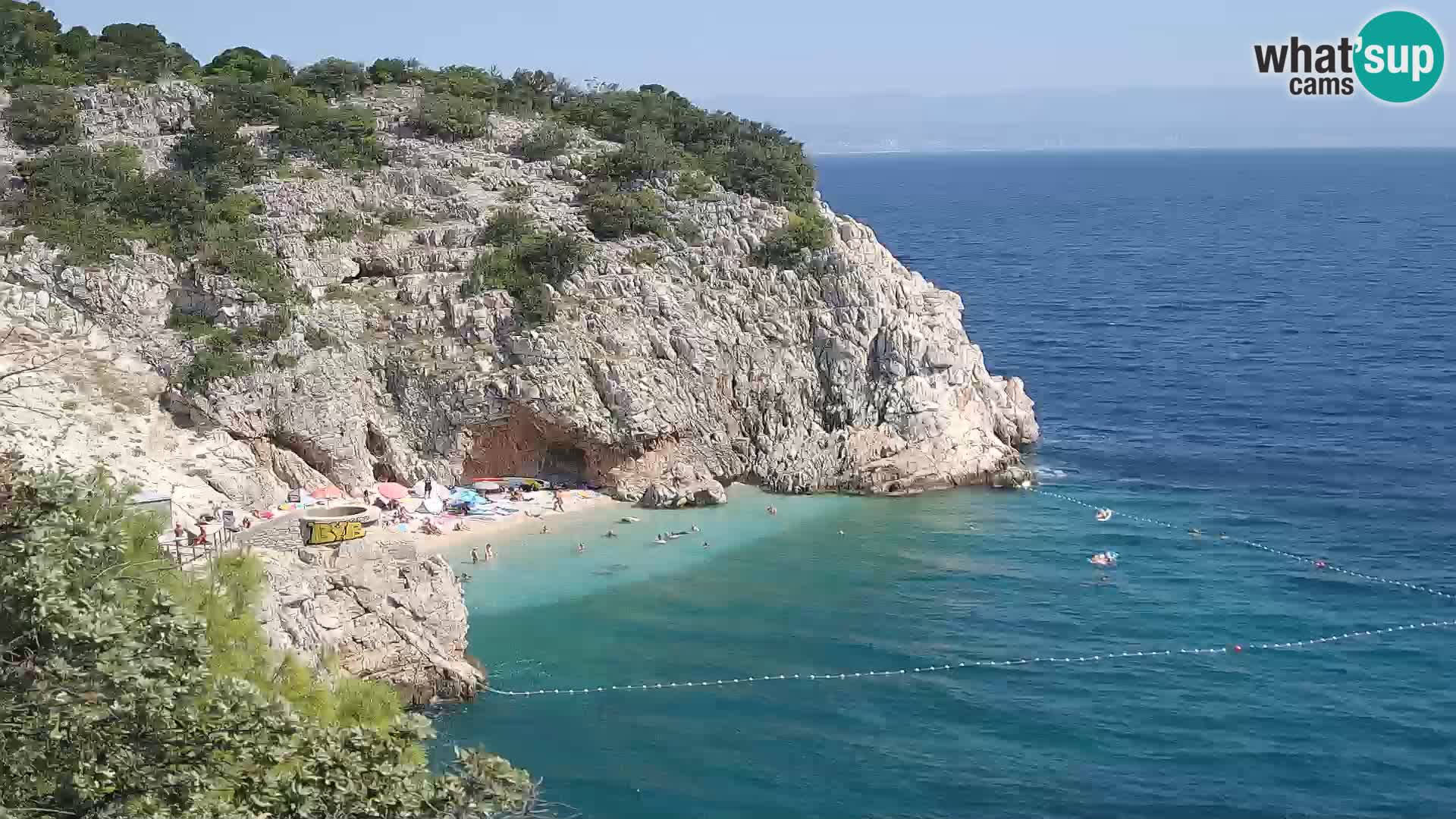 Webcam Brseč beach – Mošćenička Draga – Croatia