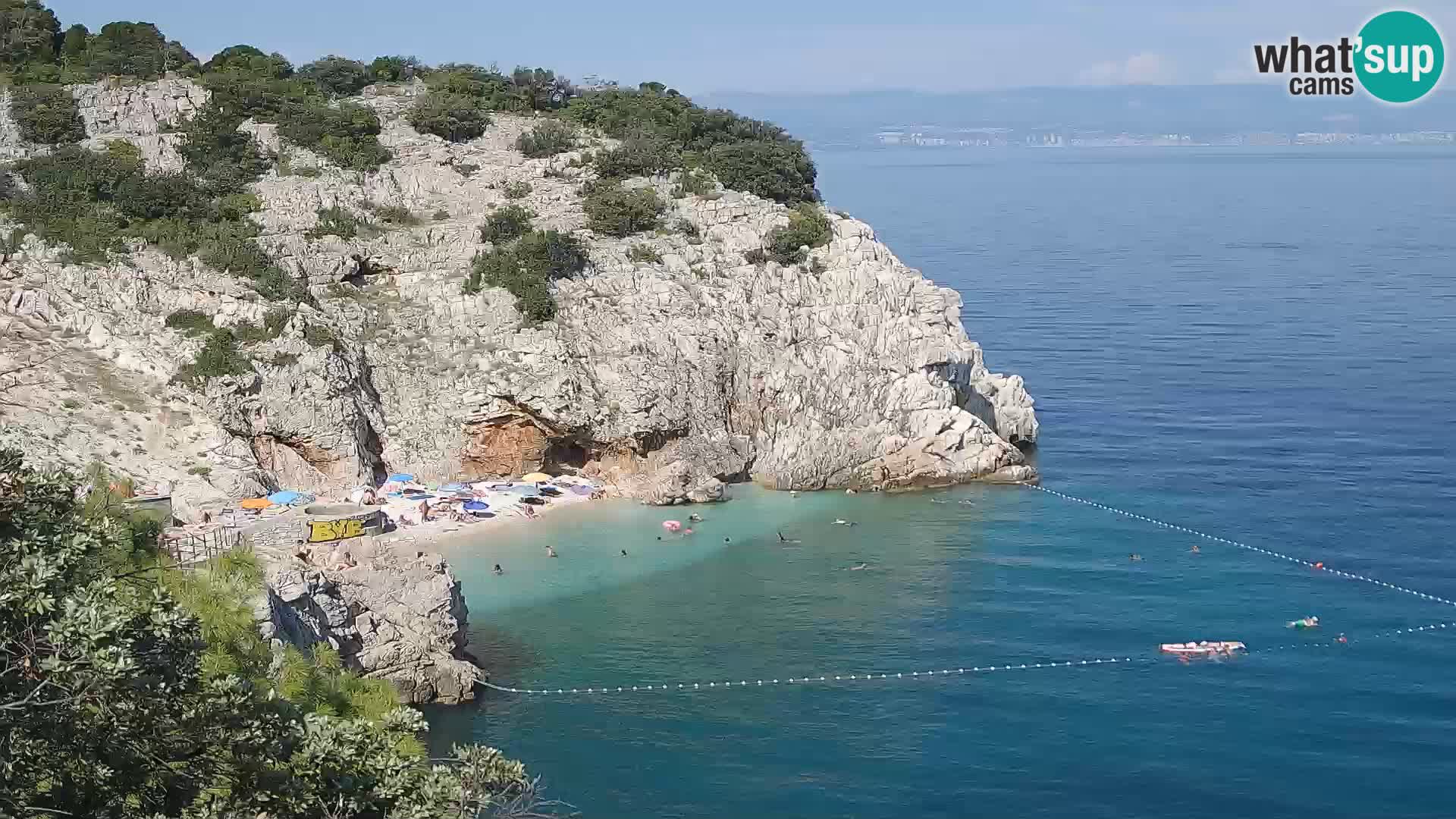 Webcam Brseč beach – Mošćenička Draga – Croatia