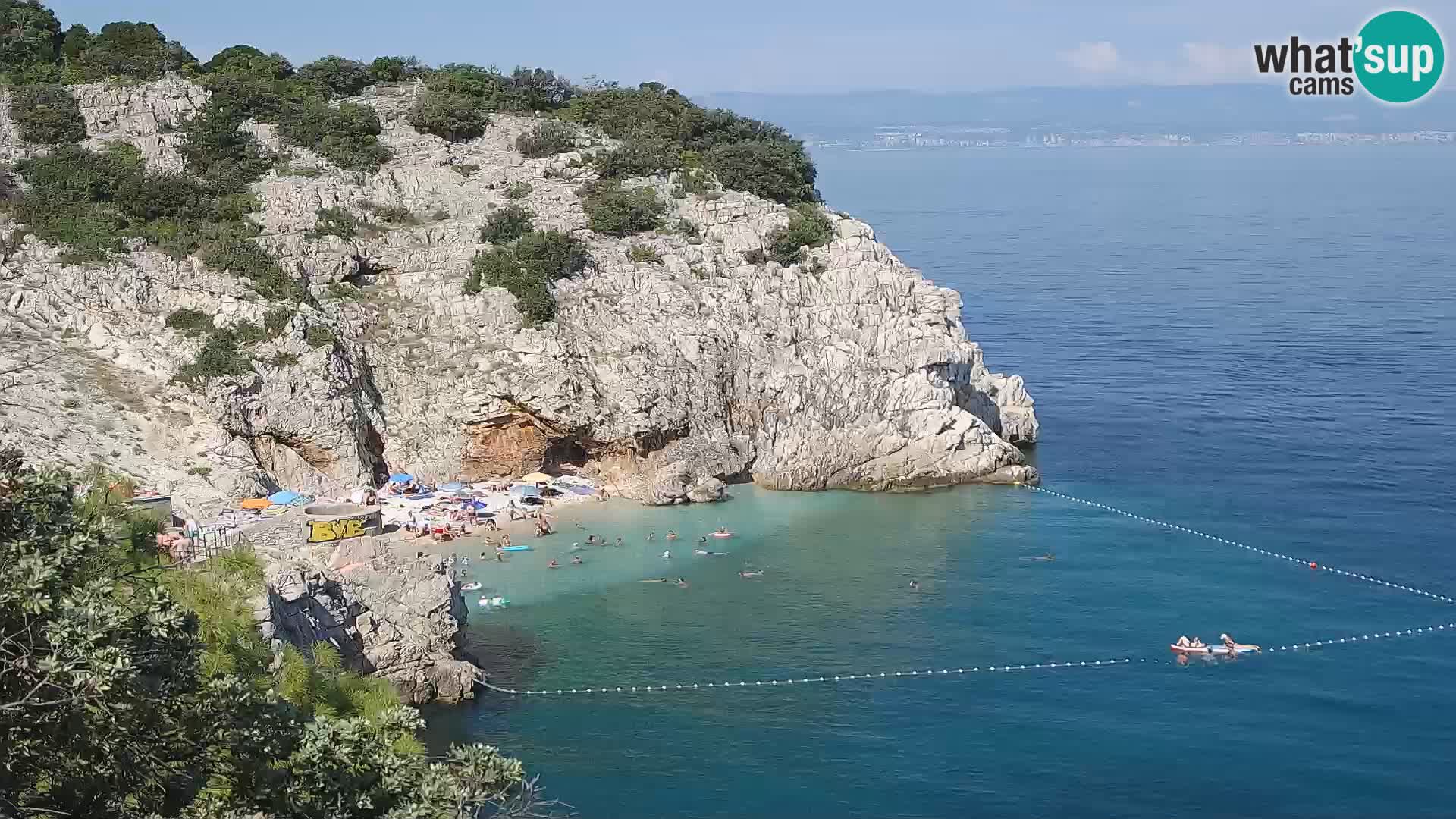 Webcam Brseč beach – Mošćenička Draga – Croatia