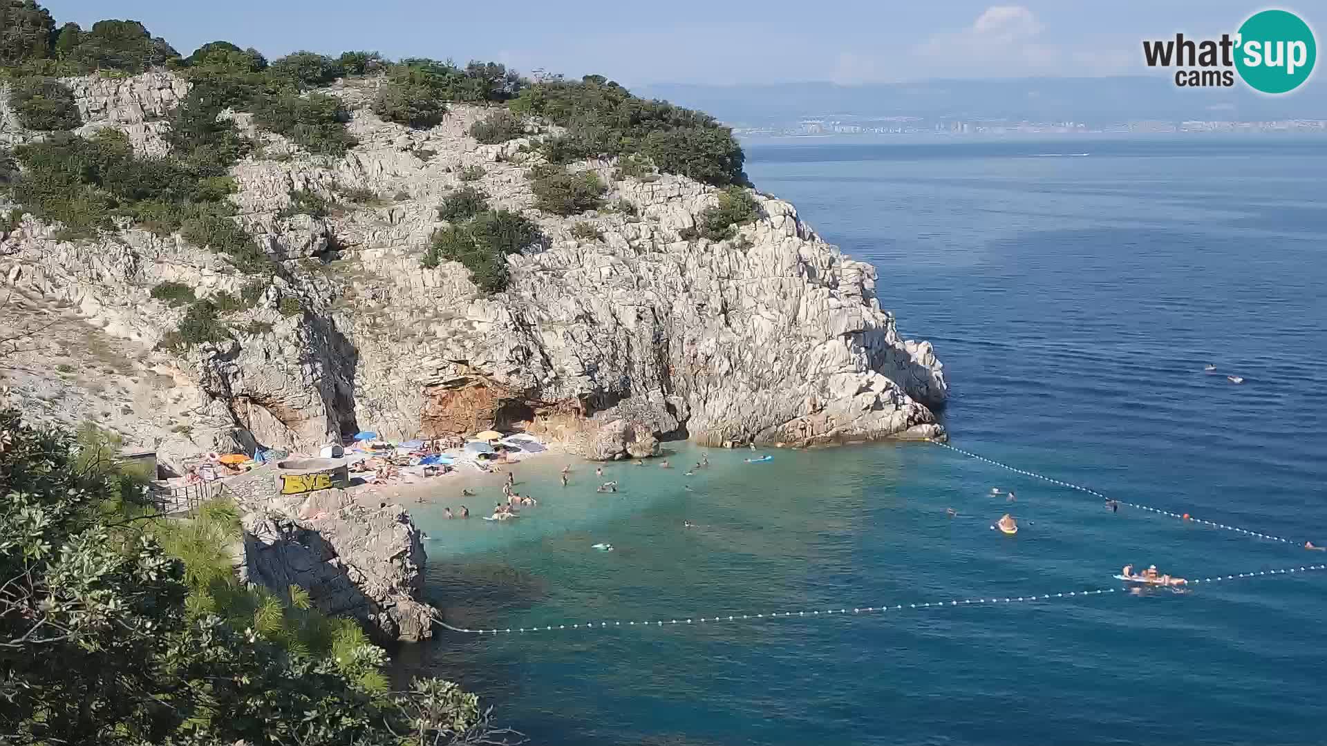 Webcam Bersezio spiaggia – Draga di Moschiena – Croazia