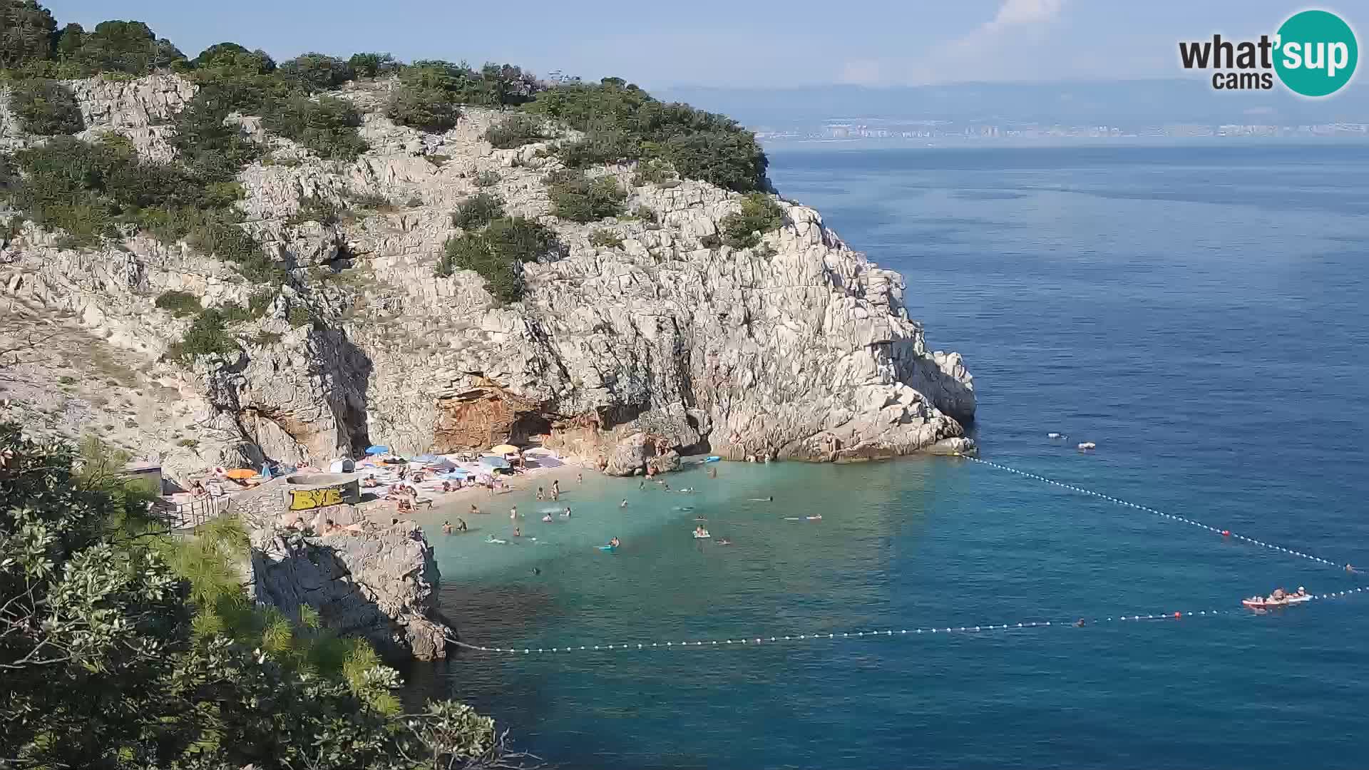 Web kamera plaže Brseč – Mošćenička Draga – Hrvatska