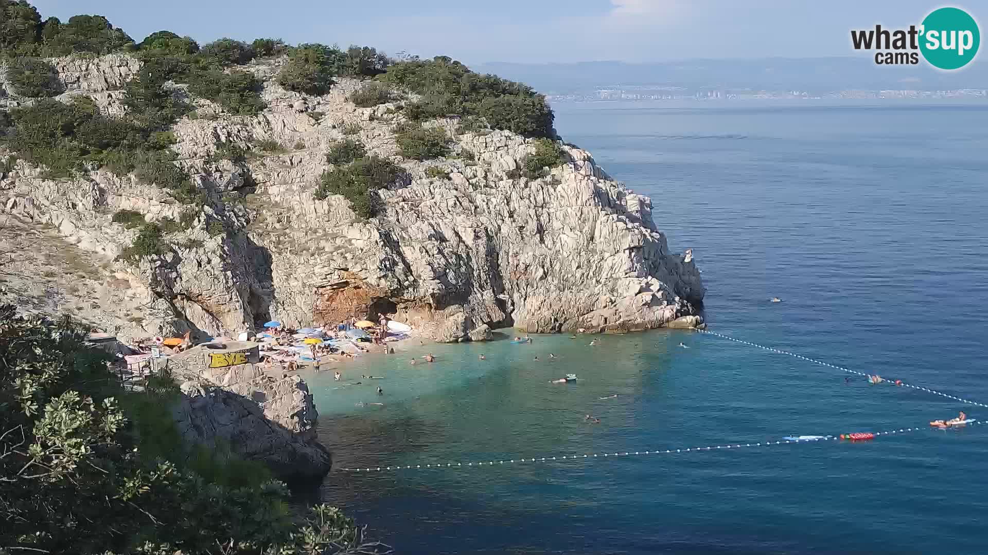 Webcam Brseč beach – Mošćenička Draga – Croatia