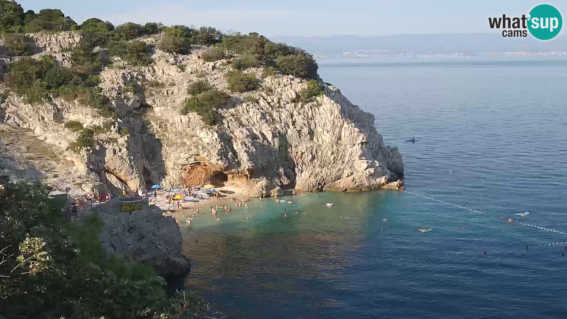 Webcam Bersezio spiaggia – Draga di Moschiena – Croazia