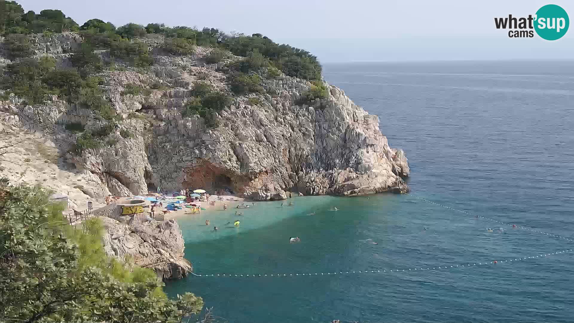 Web kamera plaže Brseč – Mošćenička Draga – Hrvatska