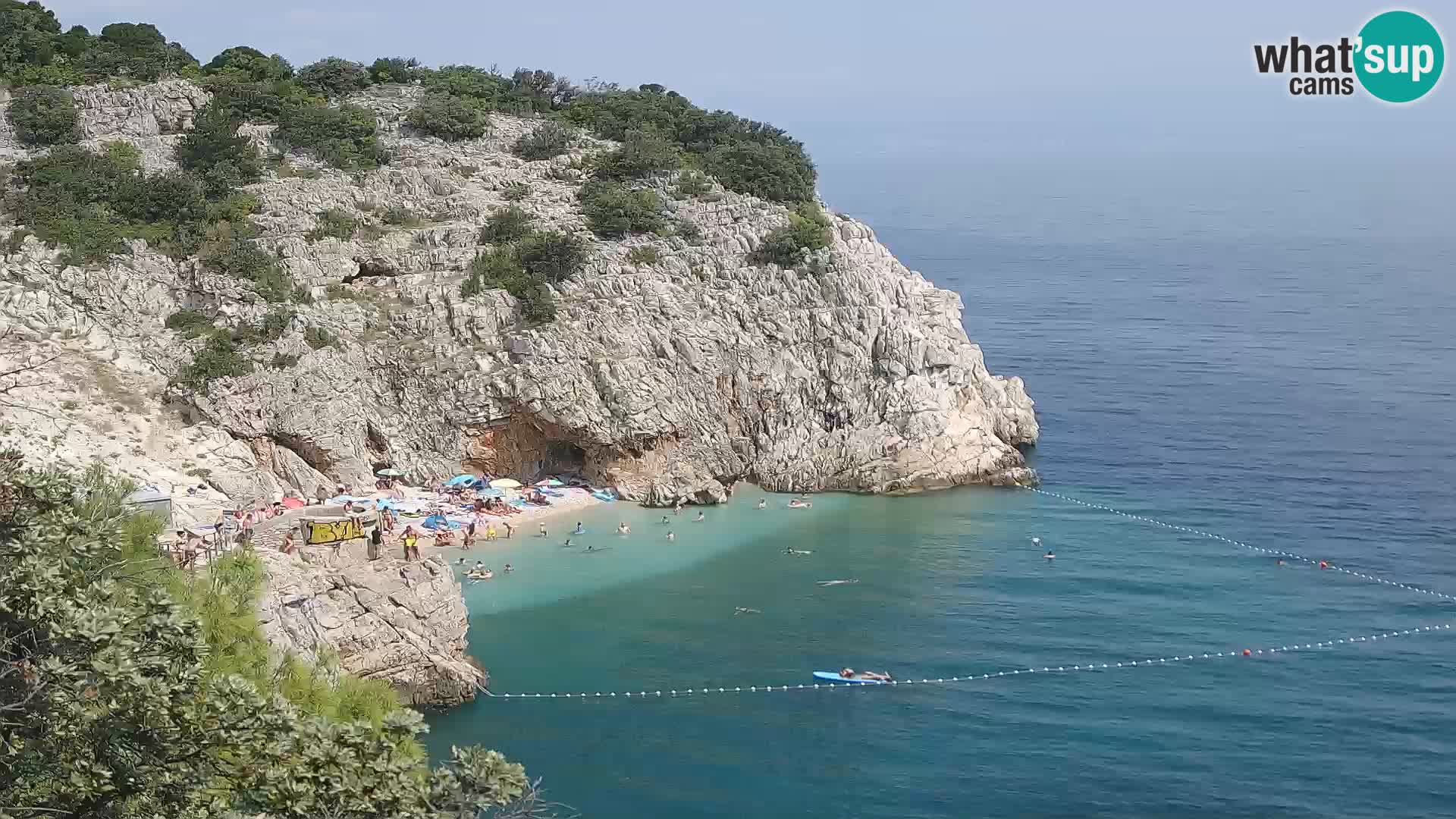 Web kamera plaže Brseč – Mošćenička Draga – Hrvatska