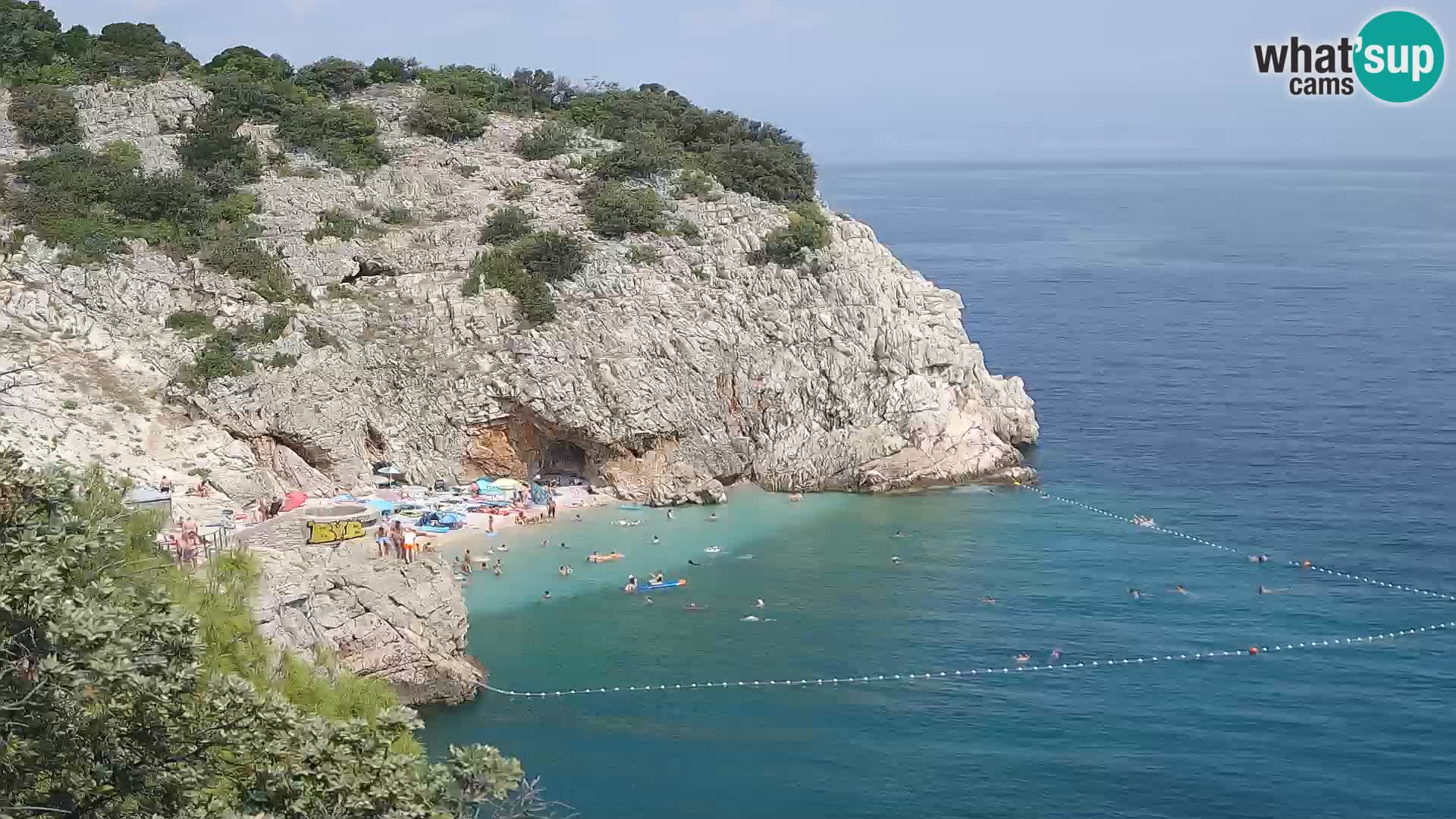 Webcam Bersezio spiaggia – Draga di Moschiena – Croazia