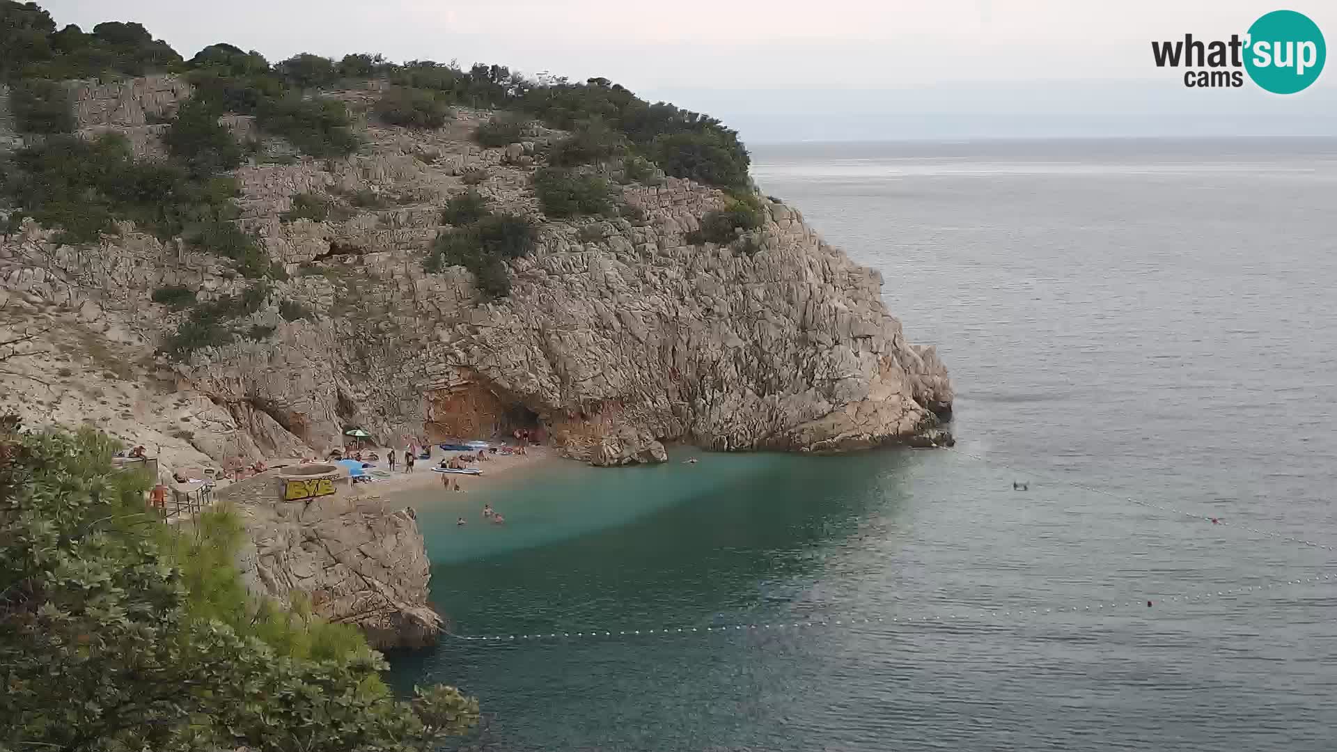 Cámara web de la playa de Brseč en Mošćenička Draga, Croacia