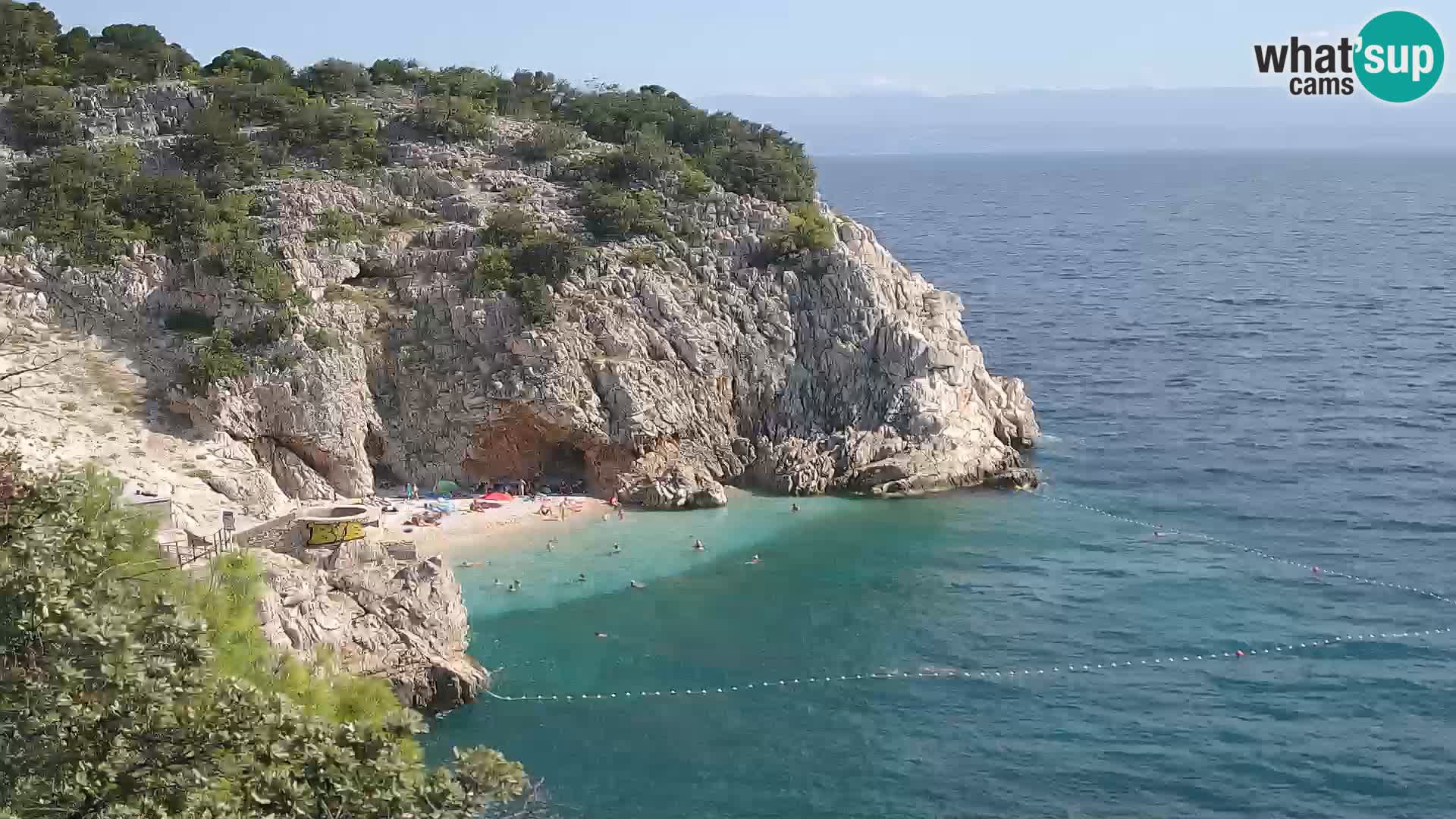 Web kamera plaže Brseč – Mošćenička Draga – Hrvatska