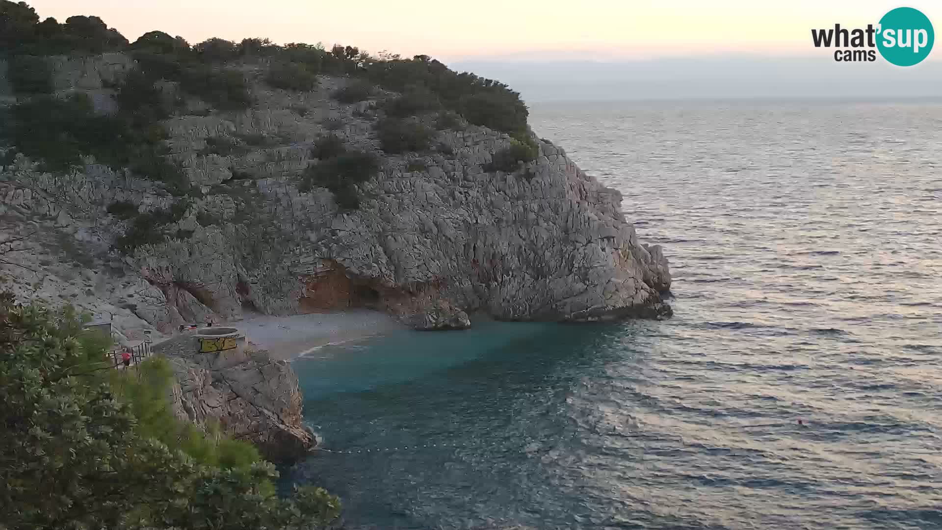 Cámara web de la playa de Brseč en Mošćenička Draga, Croacia