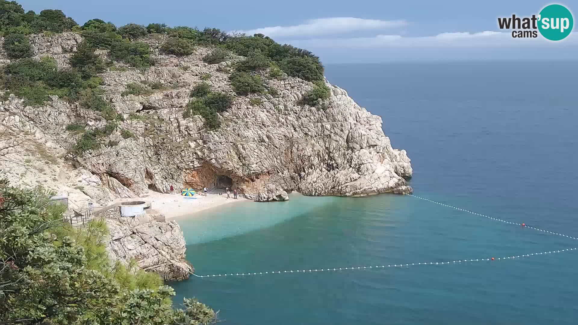 Cámara web de la playa de Brseč en Mošćenička Draga, Croacia