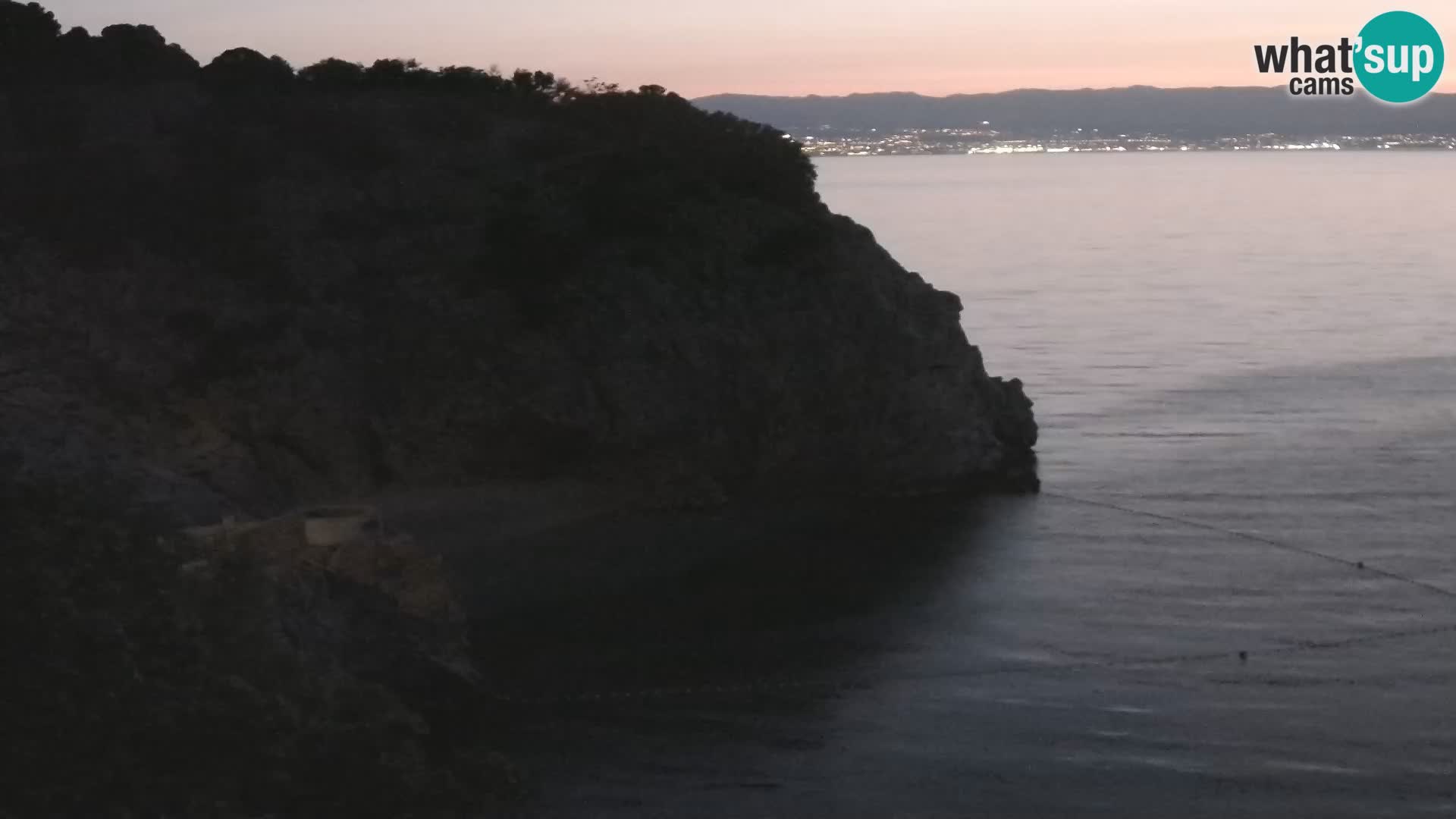 Cámara web de la playa de Brseč en Mošćenička Draga, Croacia