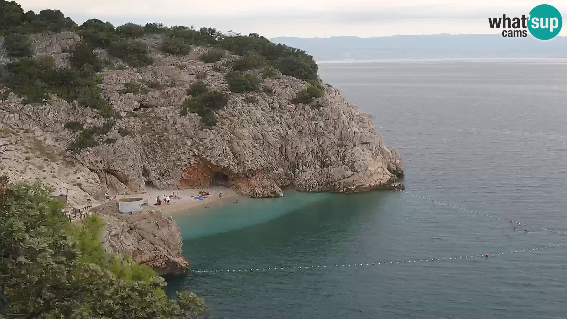 Cámara web de la playa de Brseč en Mošćenička Draga, Croacia