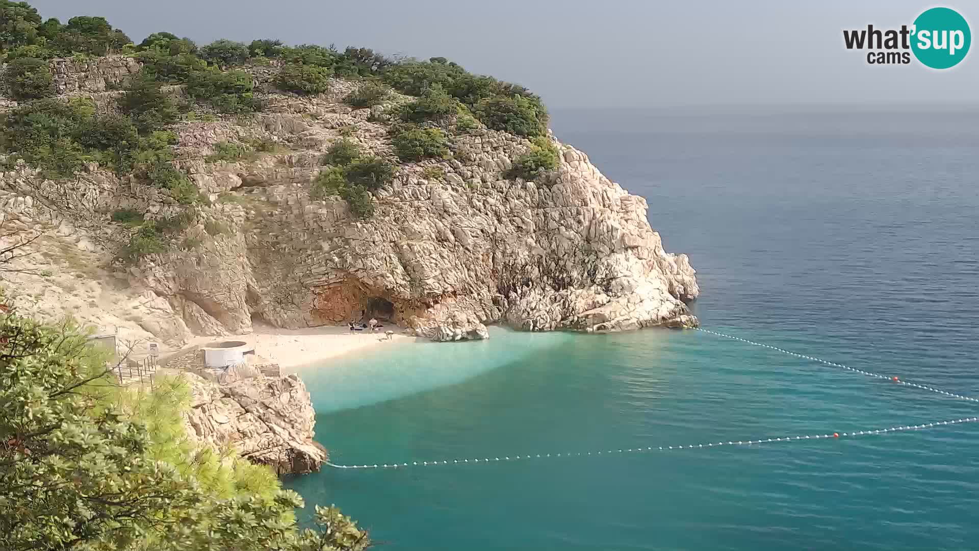 Cámara web de la playa de Brseč en Mošćenička Draga, Croacia