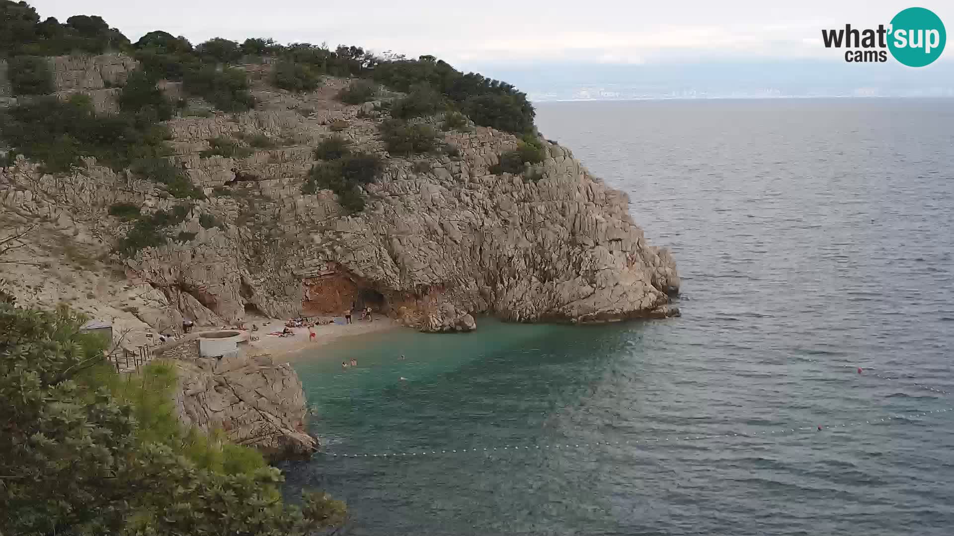 Web kamera plaže Brseč – Mošćenička Draga – Hrvatska