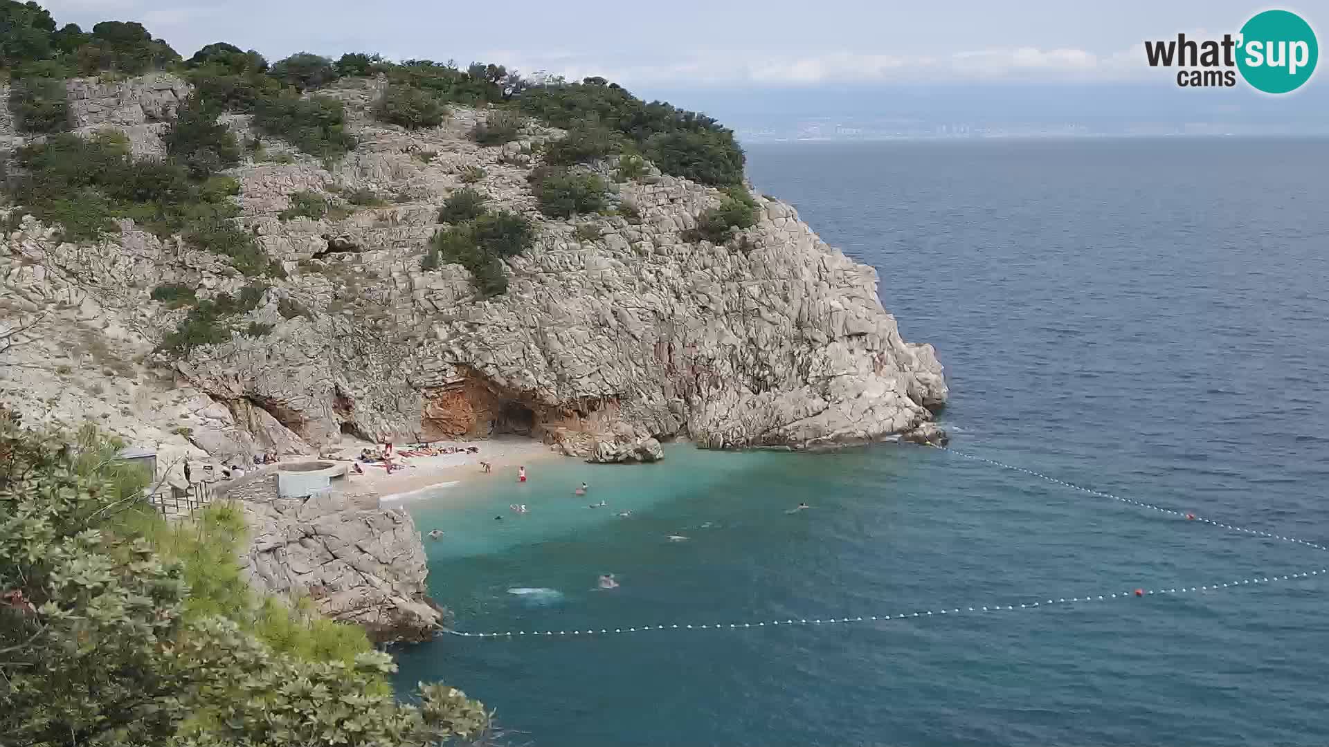 Webcam Brseč beach – Mošćenička Draga – Croatia