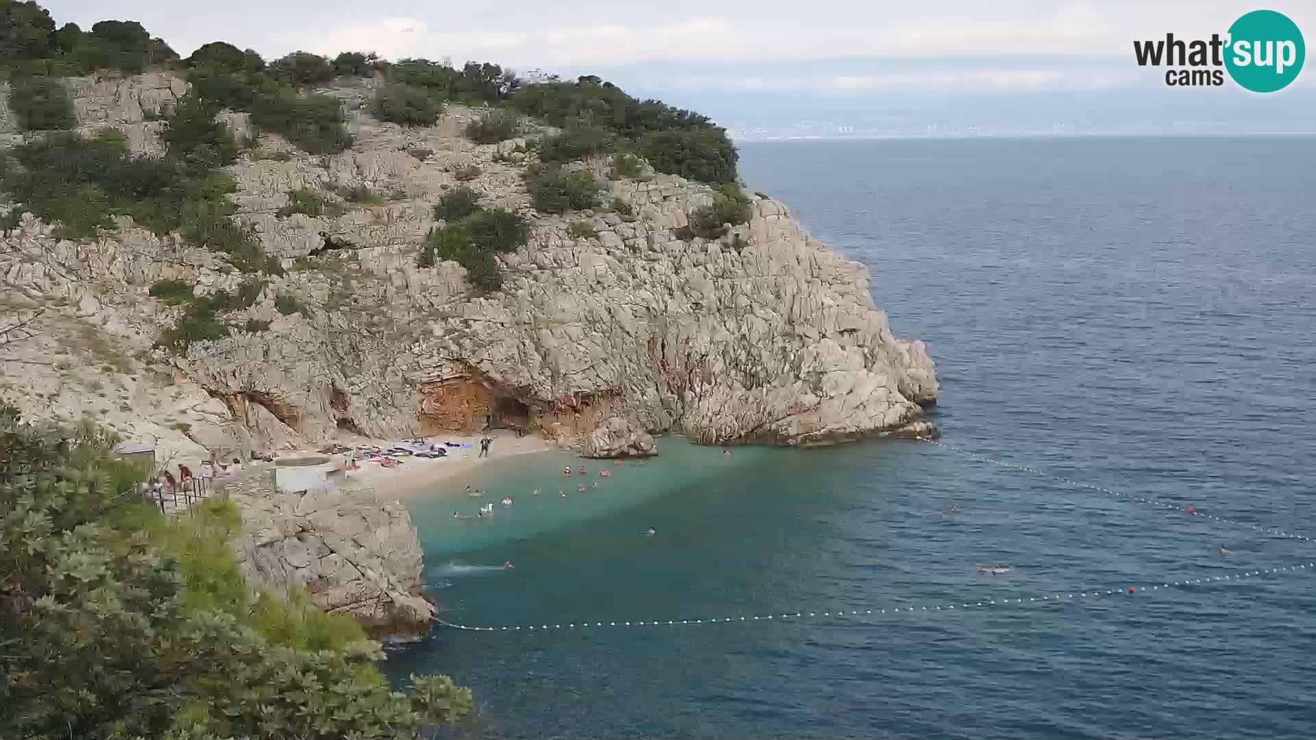 Webcam Brseč beach – Mošćenička Draga – Croatia