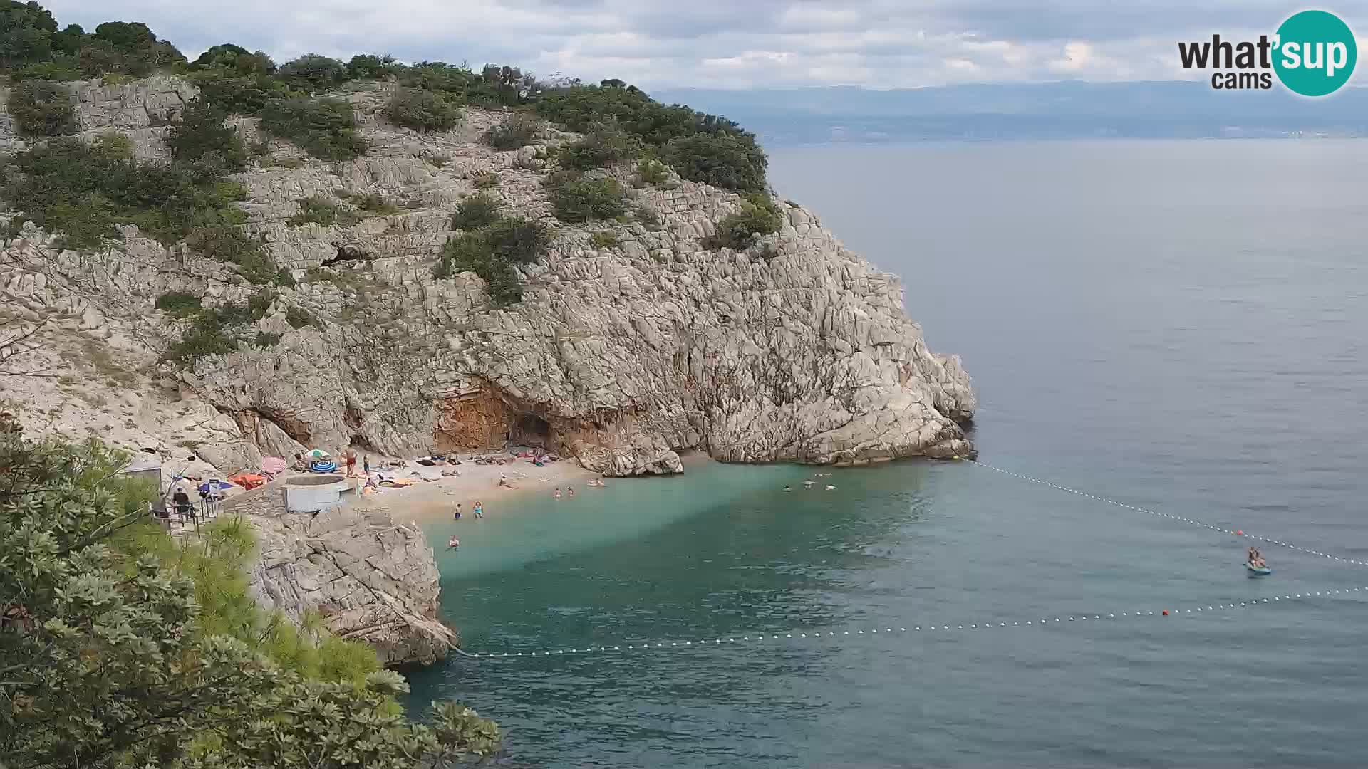 Webcam Brseč beach – Mošćenička Draga – Croatia