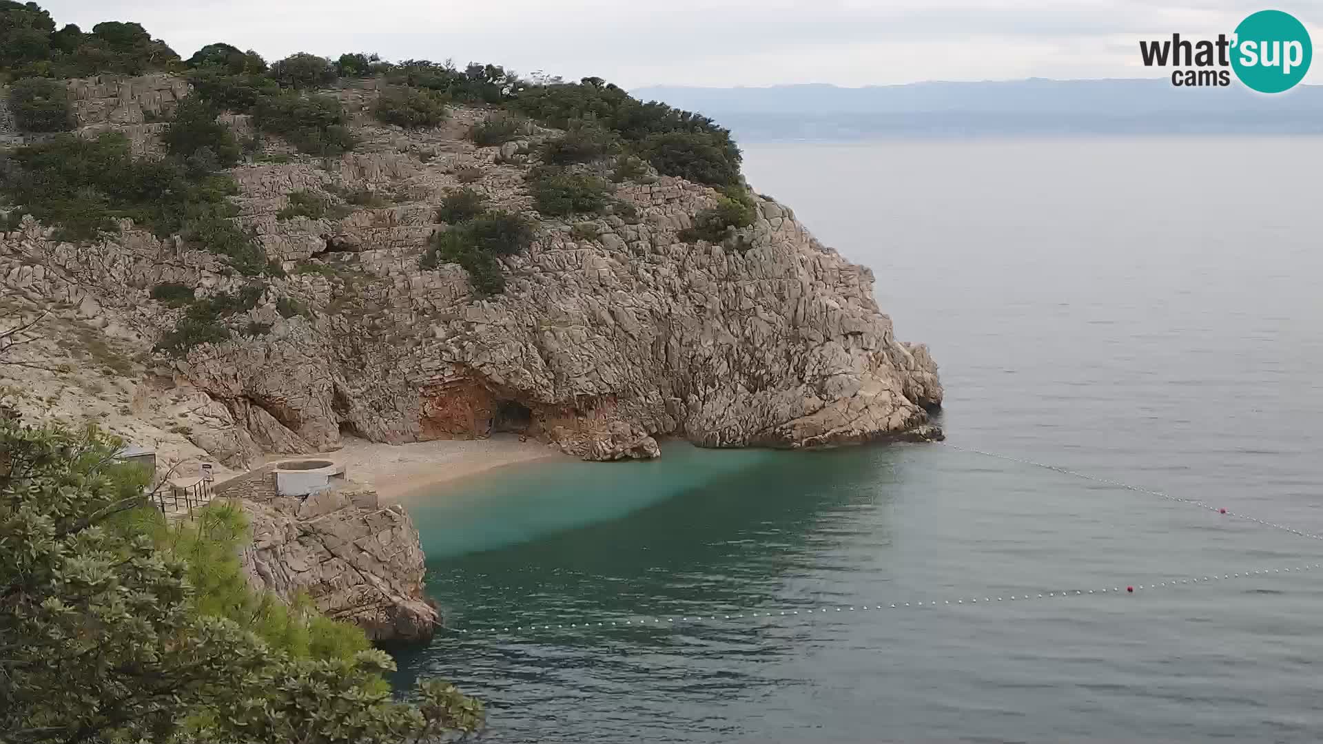 Web kamera plaže Brseč – Mošćenička Draga – Hrvatska