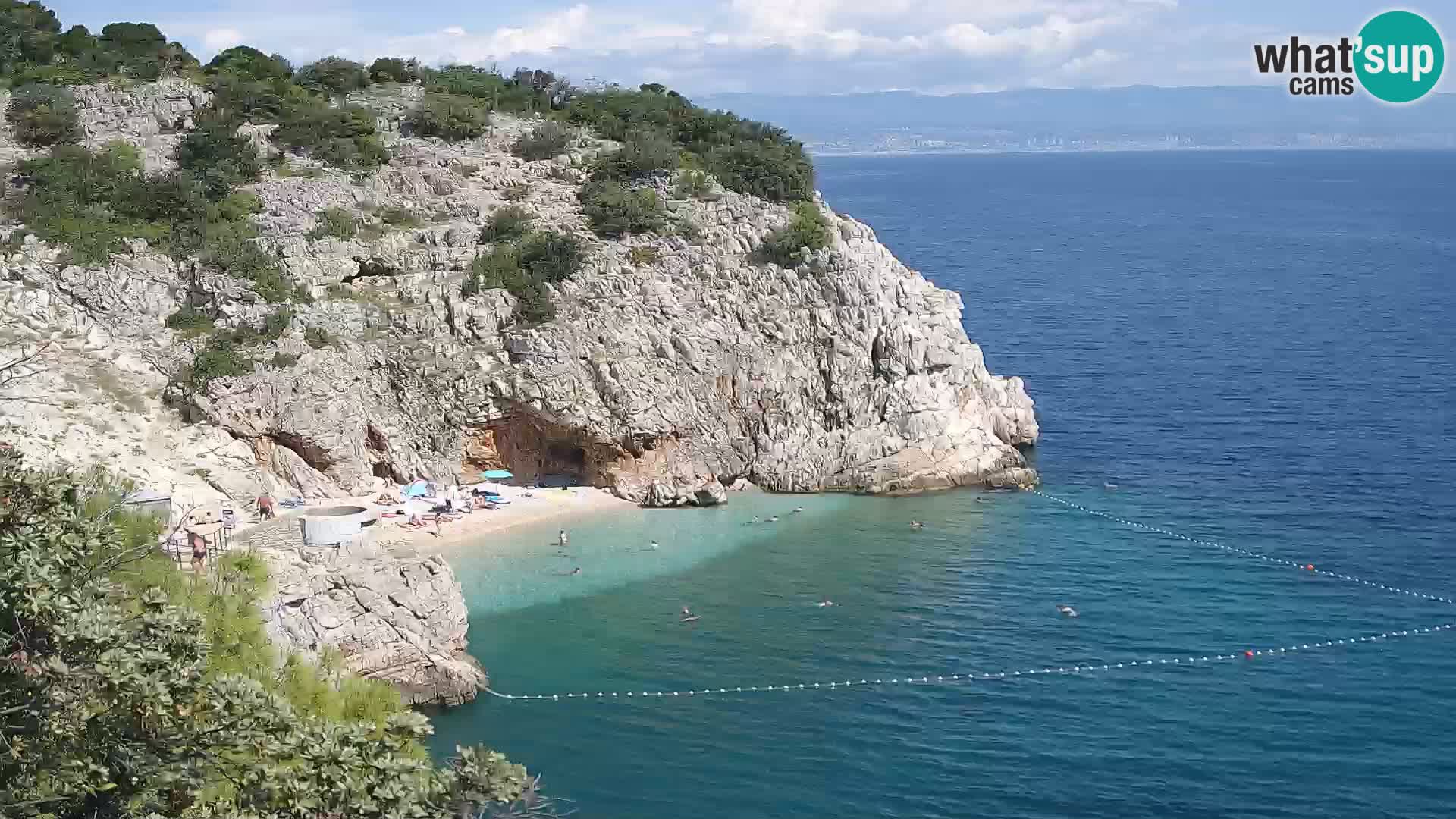 Webcam Bersezio spiaggia – Draga di Moschiena – Croazia