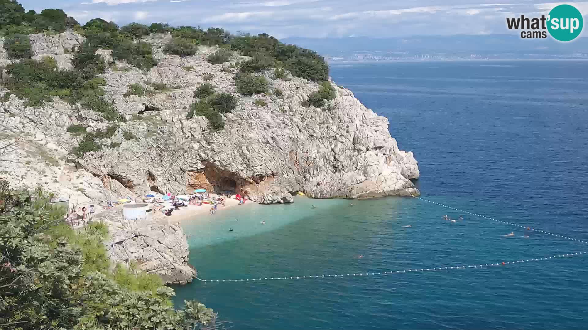 Web kamera plaže Brseč – Mošćenička Draga – Hrvatska