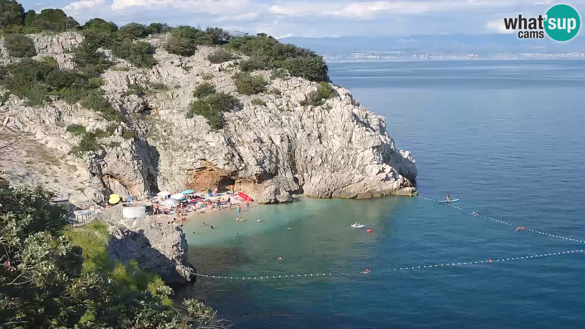 Webcam Bersezio spiaggia – Draga di Moschiena – Croazia