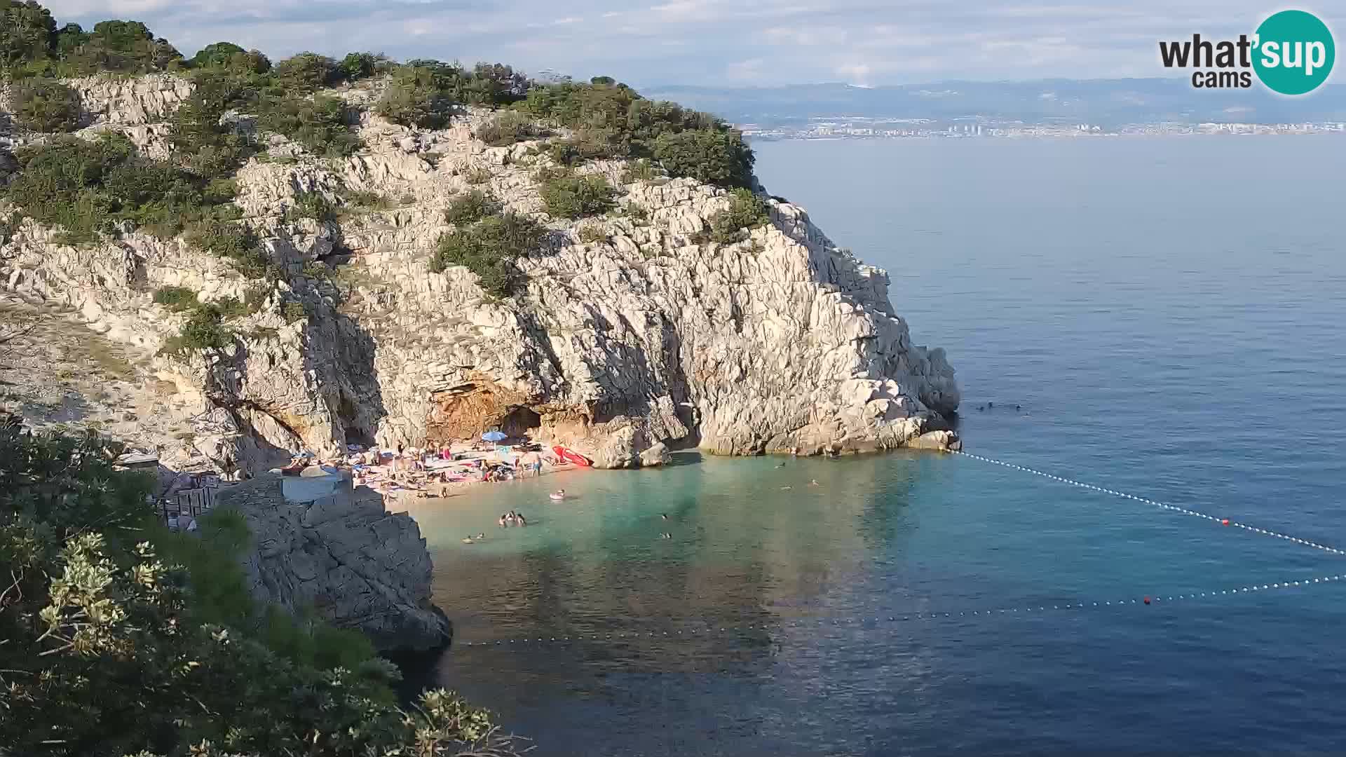 Webcam Brseč beach – Mošćenička Draga – Croatia