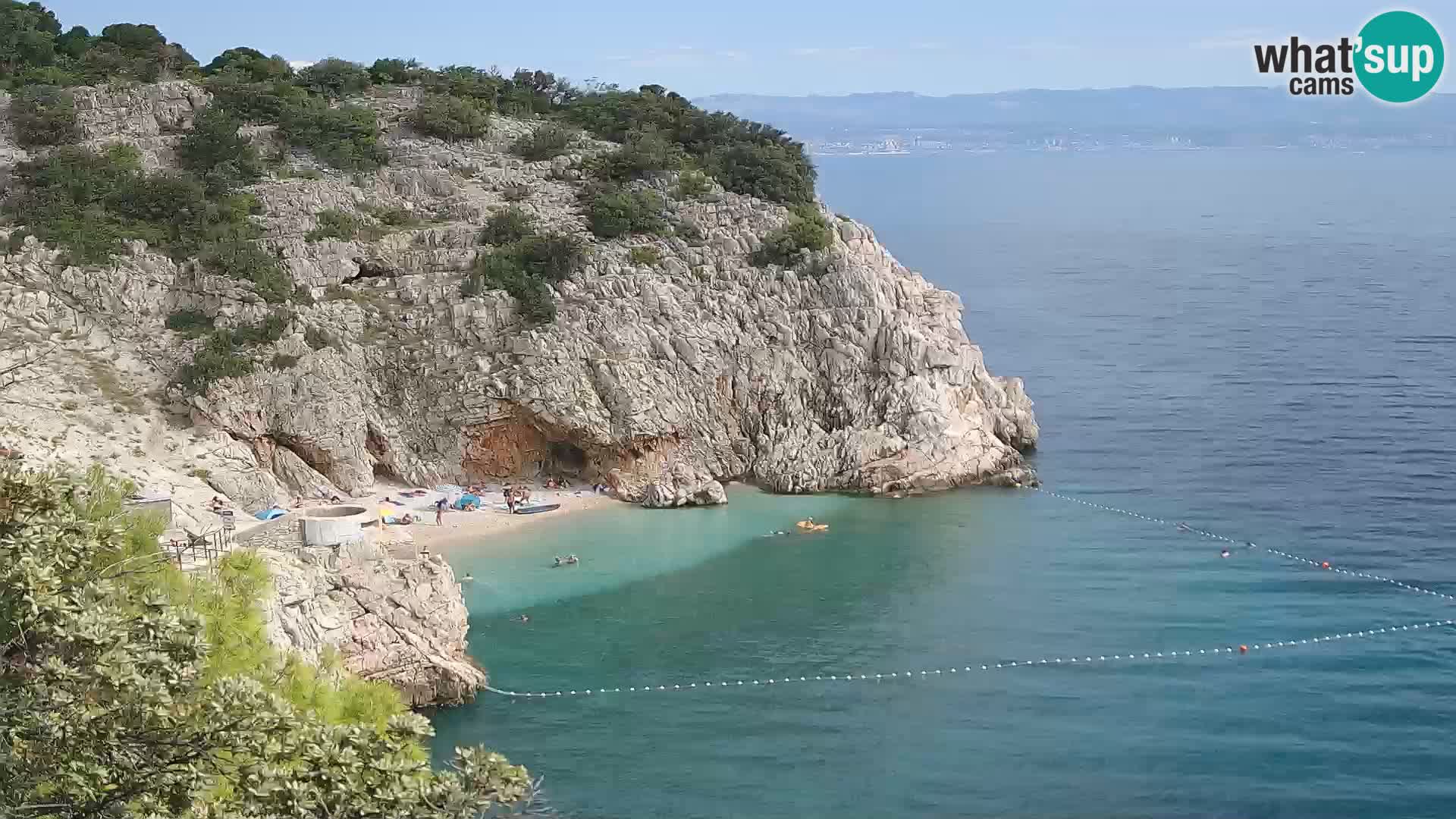 Webcam Brseč beach – Mošćenička Draga – Croatia