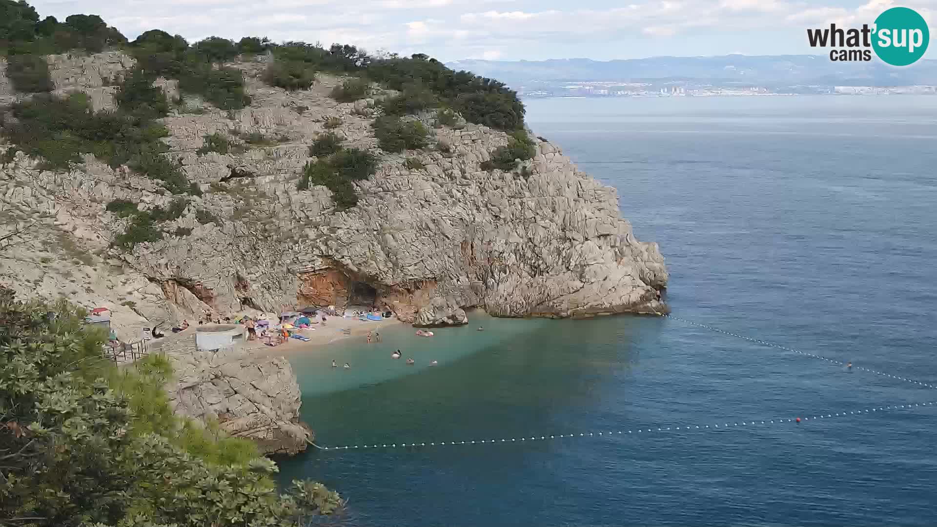 Webcam Bersezio spiaggia – Draga di Moschiena – Croazia