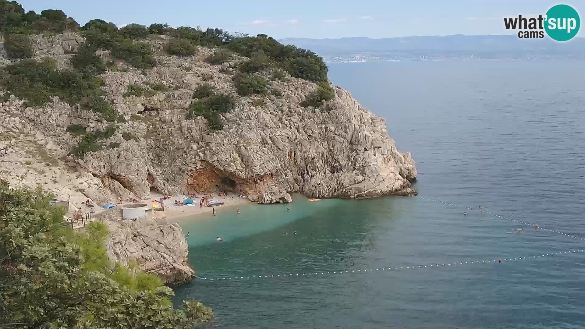 Webcam Brseč beach – Mošćenička Draga – Croatia