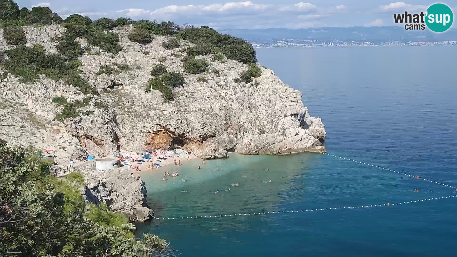 Web kamera plaže Brseč – Mošćenička Draga – Hrvatska