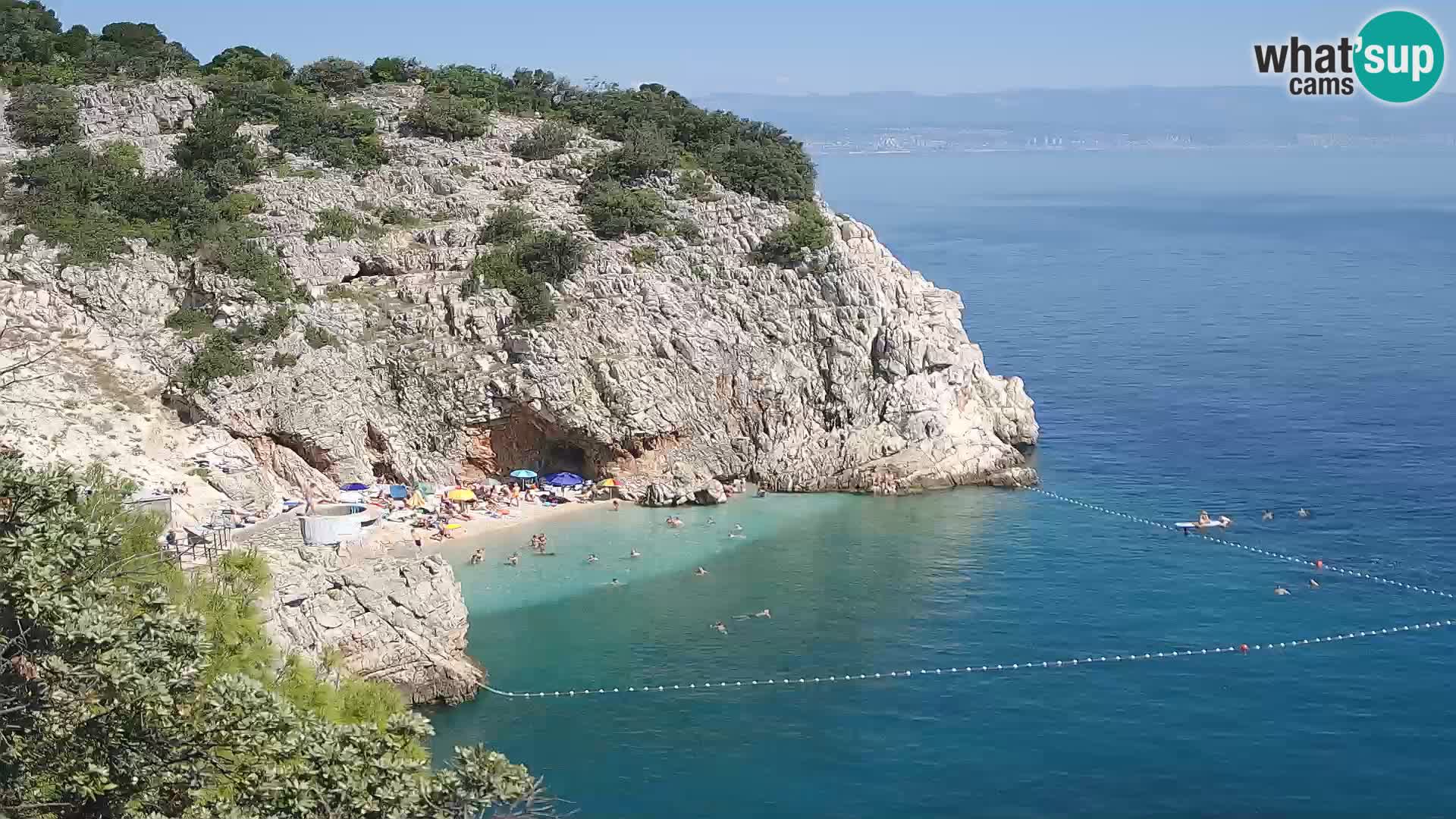 Web kamera plaže Brseč – Mošćenička Draga – Hrvatska
