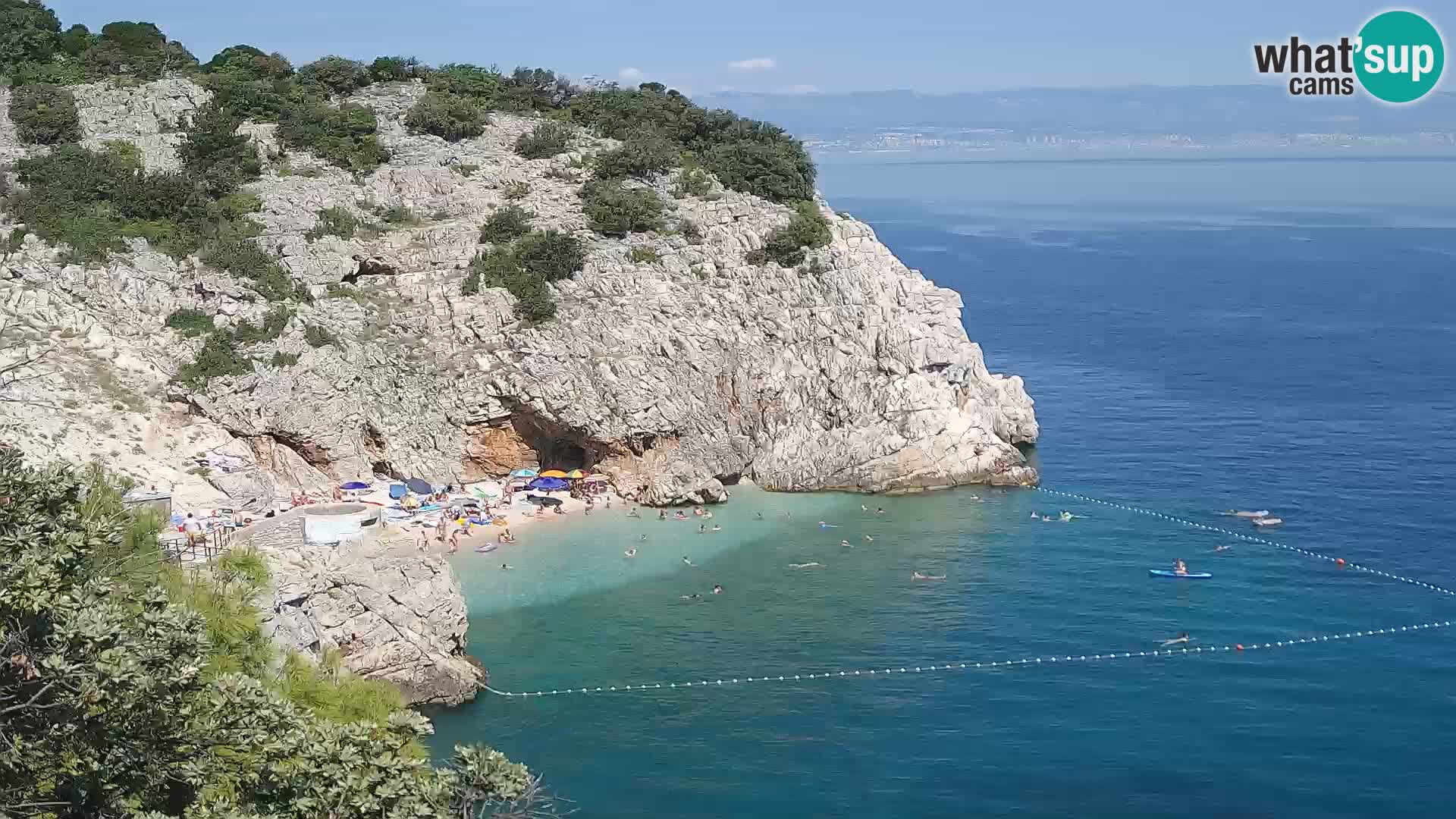 Webcam Bersezio spiaggia – Draga di Moschiena – Croazia