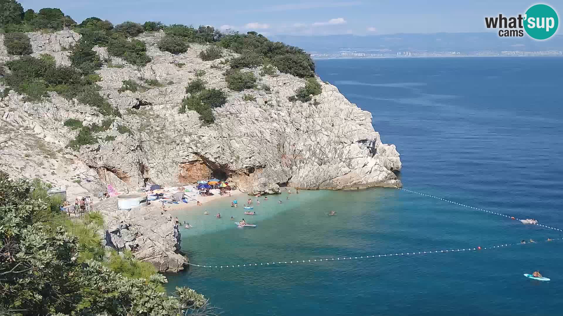 Web kamera plaže Brseč – Mošćenička Draga – Hrvatska
