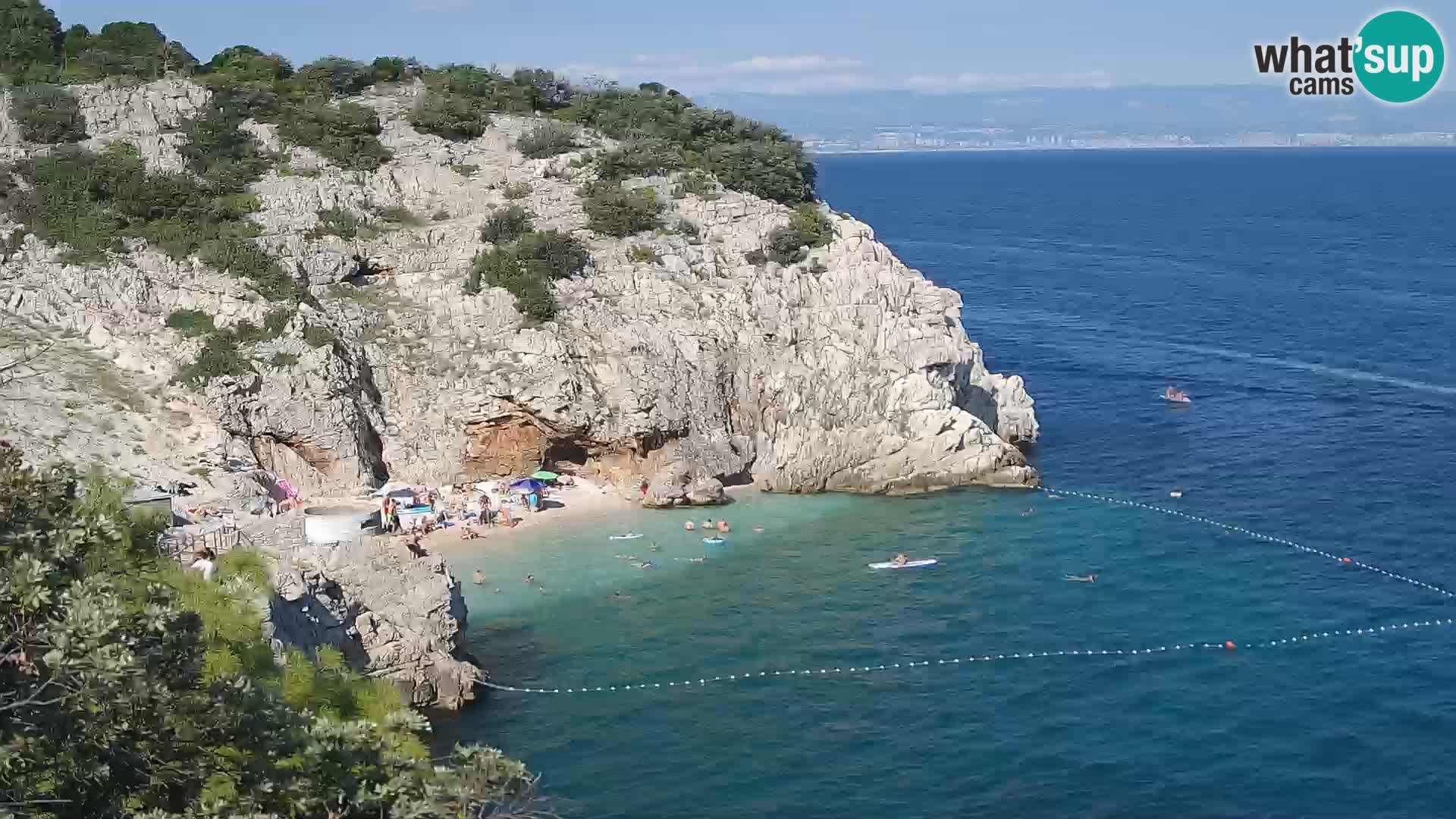 Webcam Bersezio spiaggia – Draga di Moschiena – Croazia