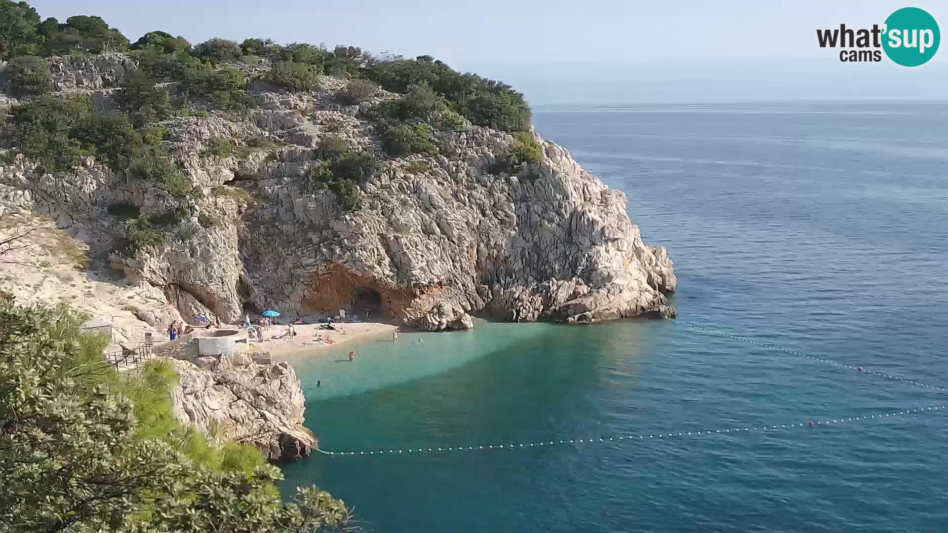 Webcam Bersezio spiaggia – Draga di Moschiena – Croazia