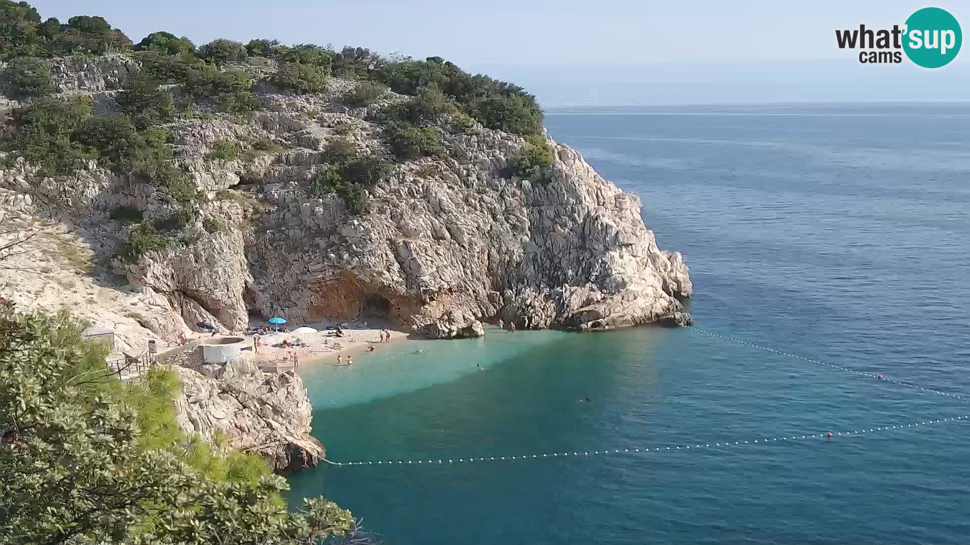 Web kamera plaže Brseč – Mošćenička Draga – Hrvatska
