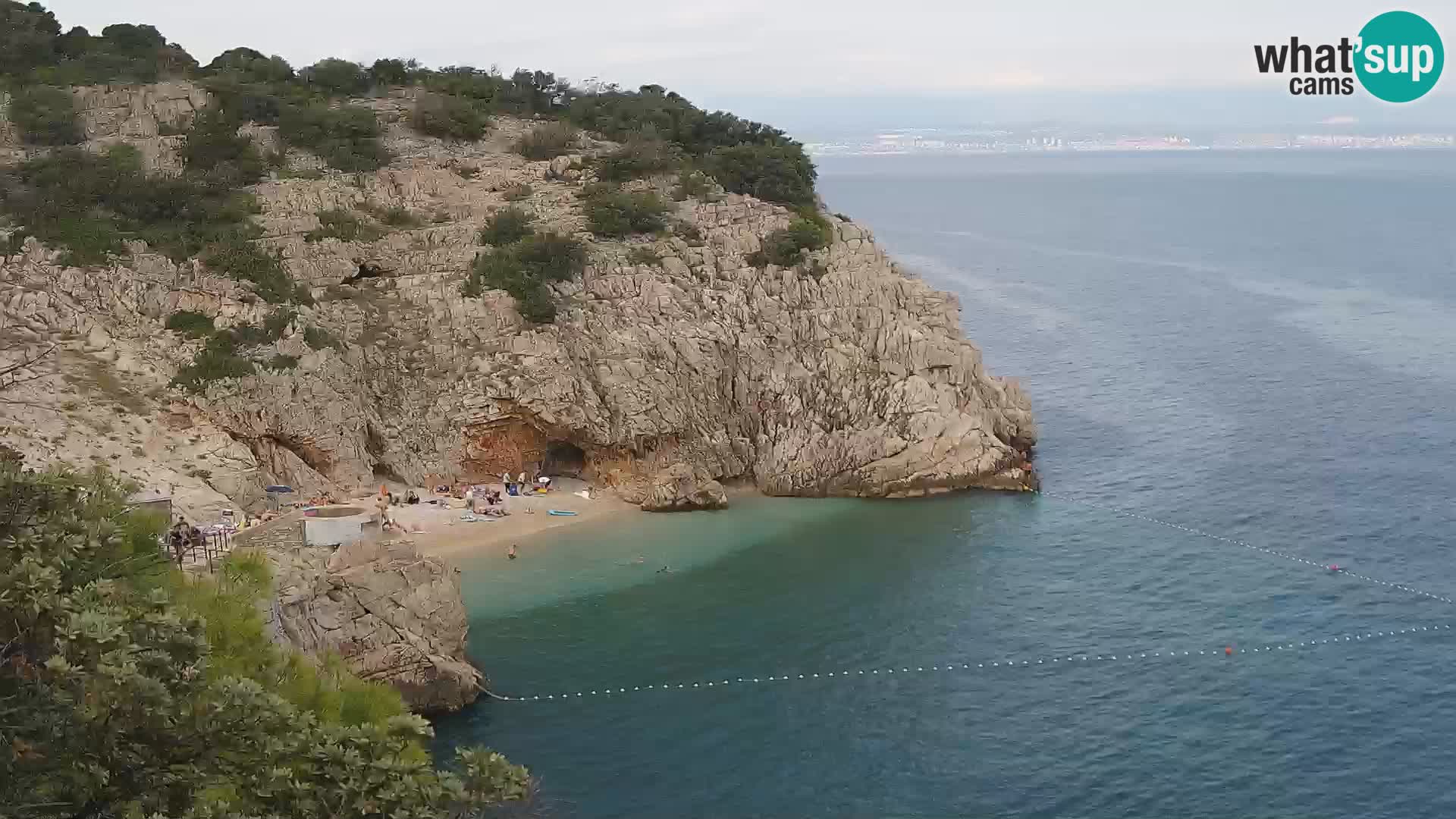 Web kamera plaže Brseč – Mošćenička Draga – Hrvatska