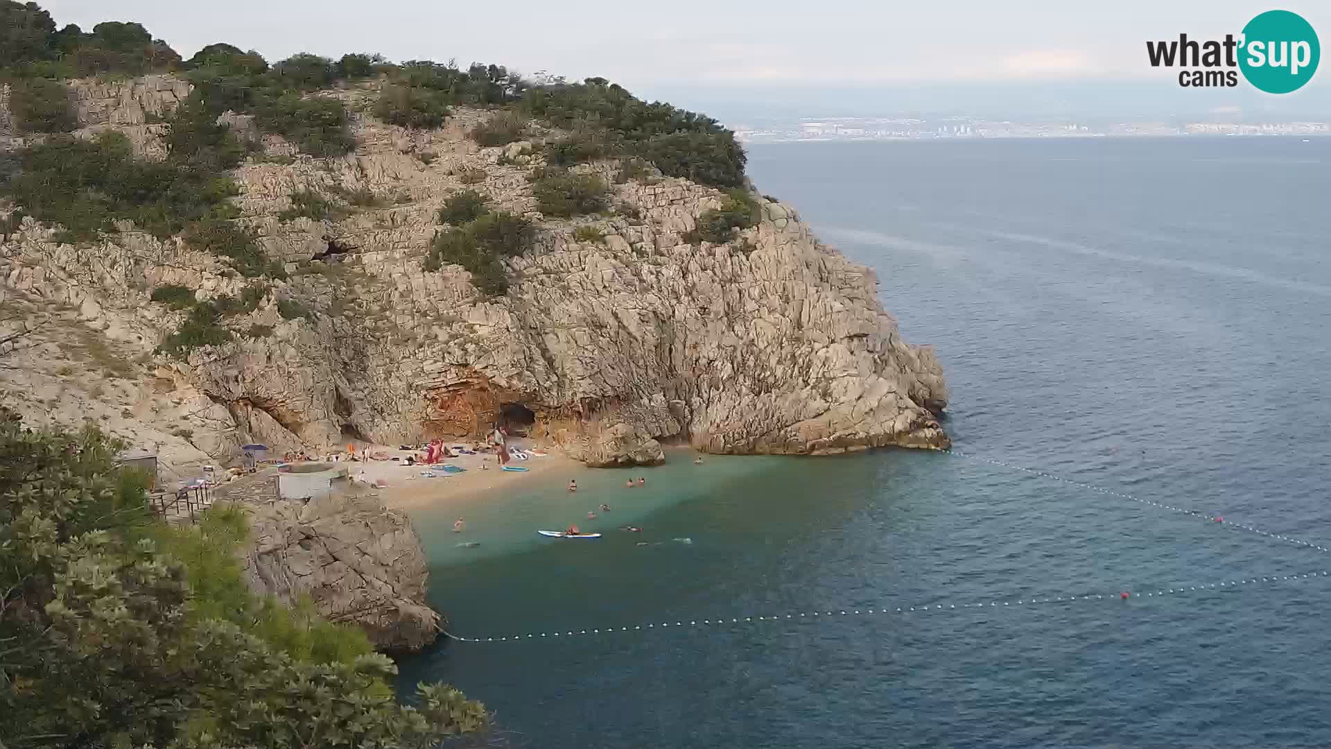 Web kamera plaže Brseč – Mošćenička Draga – Hrvatska