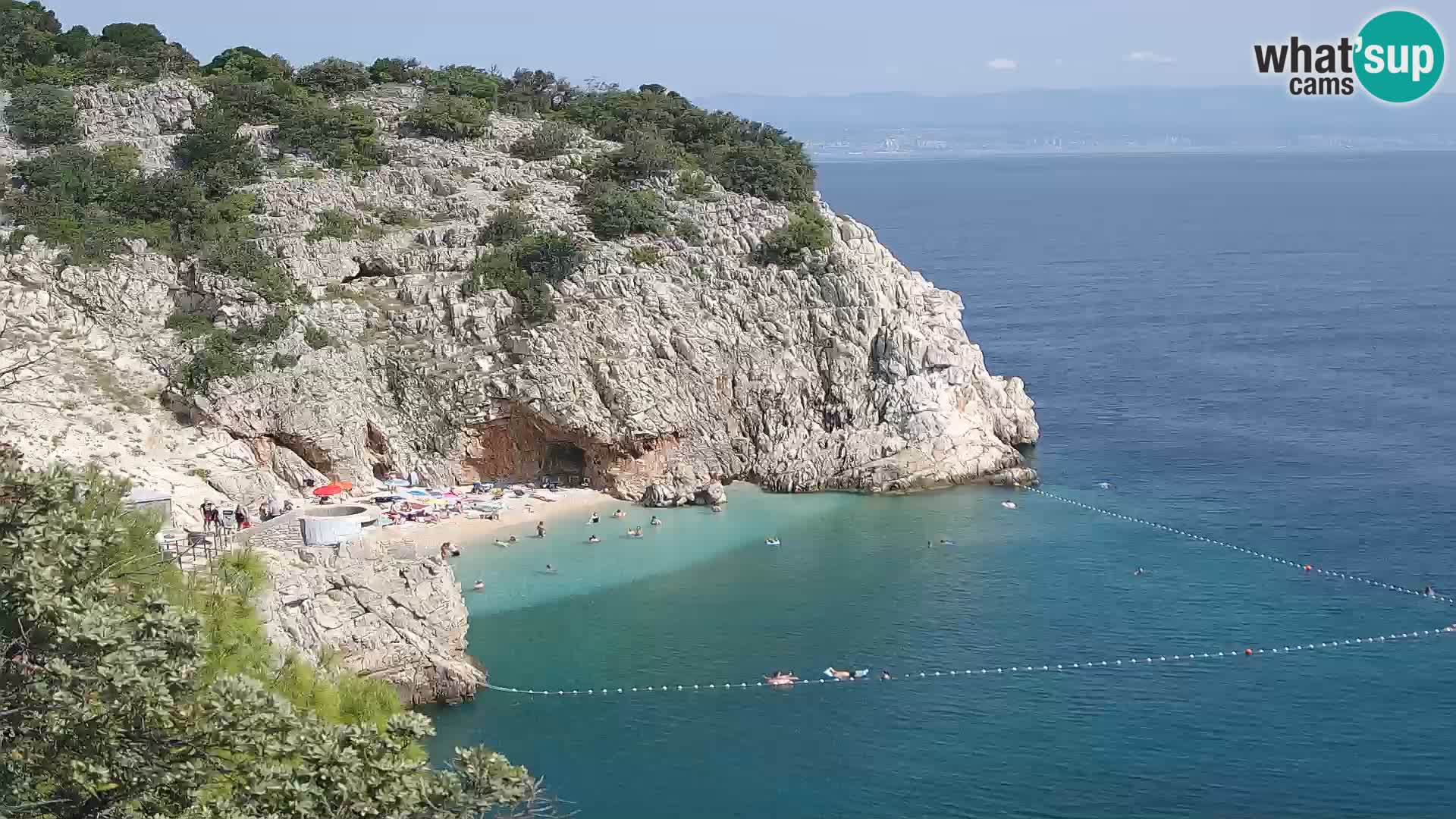 Webcam Brseč beach – Mošćenička Draga – Croatia