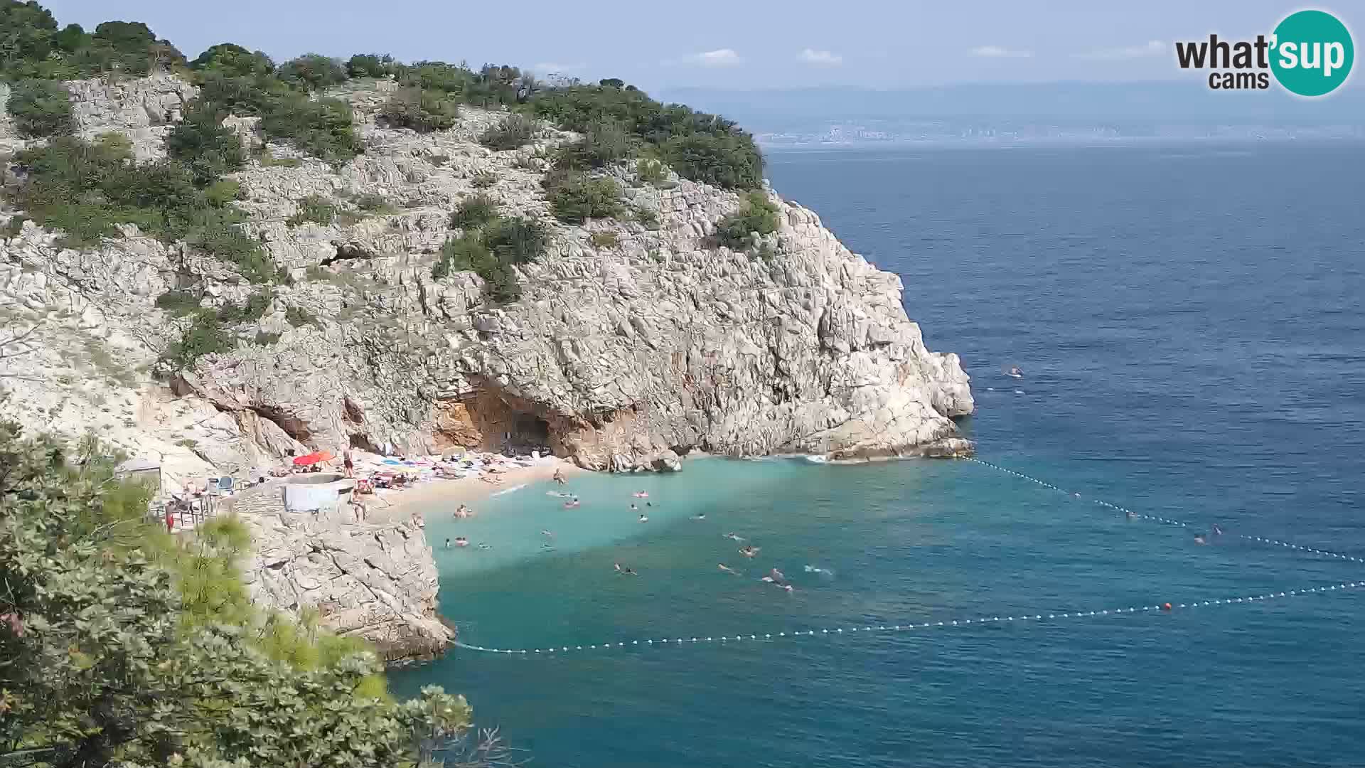 Web kamera plaže Brseč – Mošćenička Draga – Hrvatska