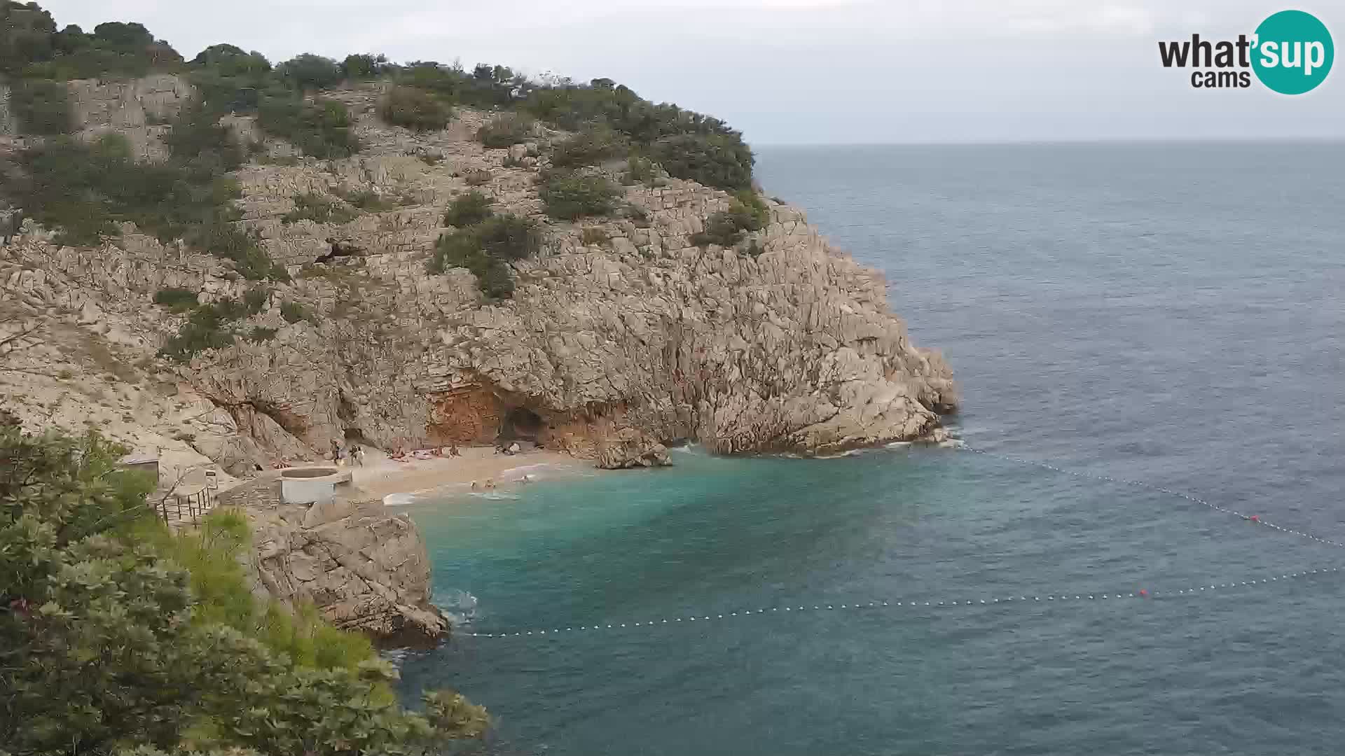 Webcam Bersezio spiaggia – Draga di Moschiena – Croazia