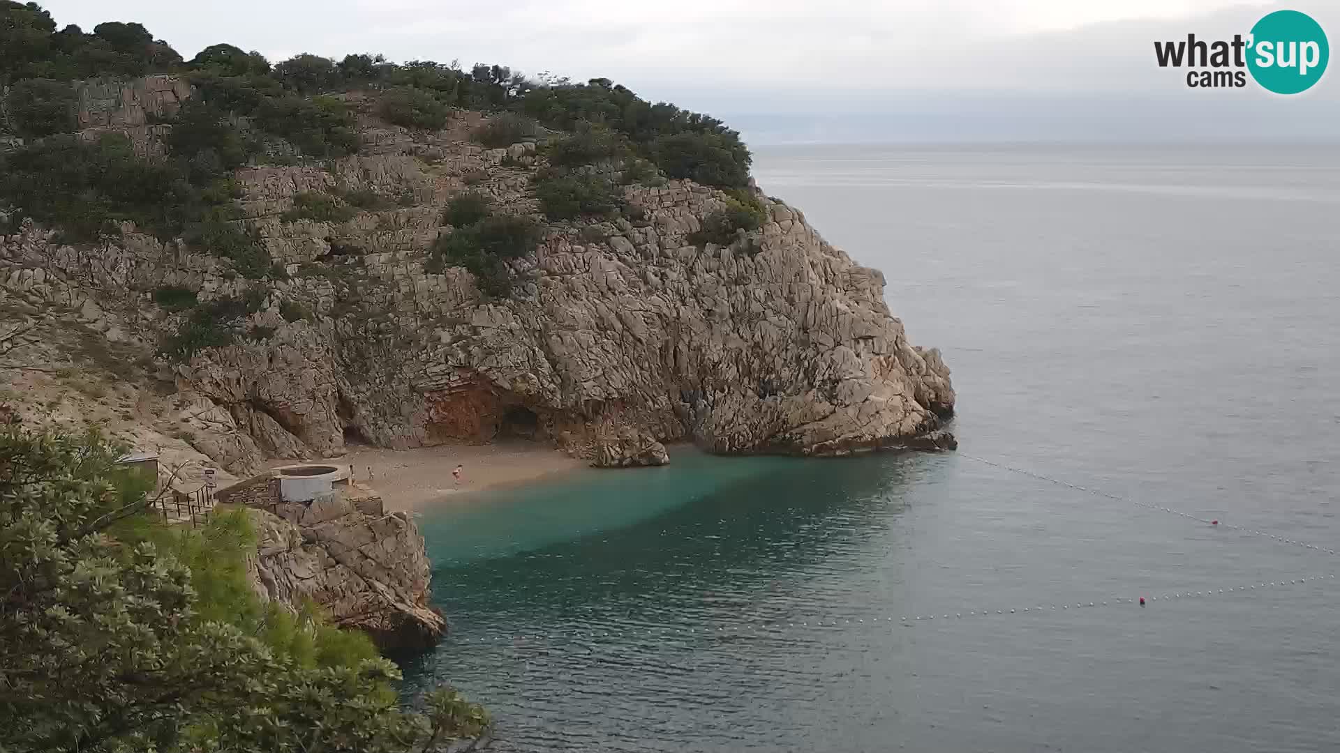 Cámara web de la playa de Brseč en Mošćenička Draga, Croacia