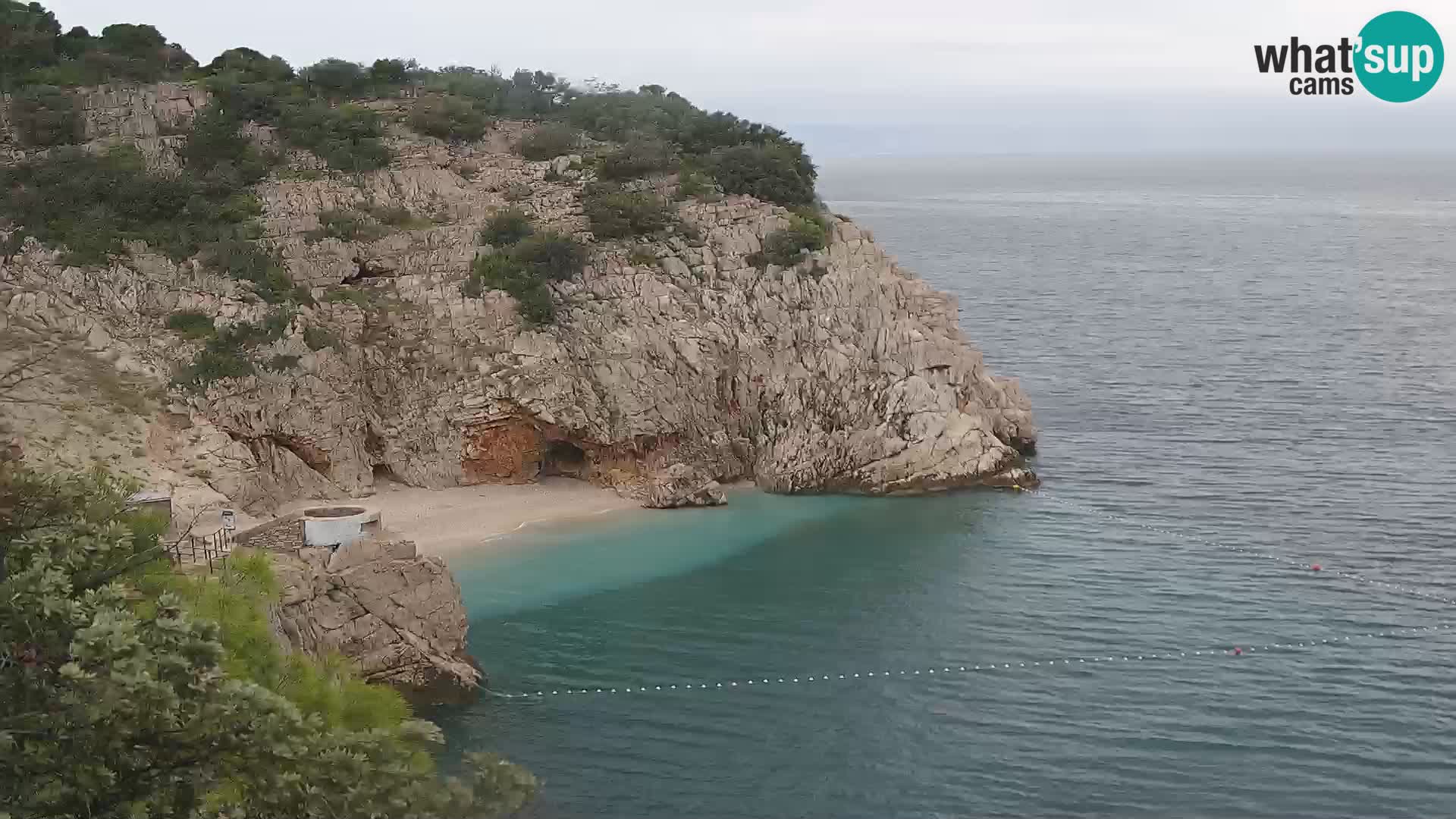 Cámara web de la playa de Brseč en Mošćenička Draga, Croacia