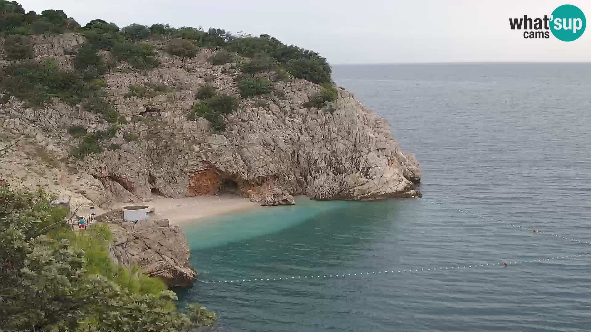 Cámara web de la playa de Brseč en Mošćenička Draga, Croacia