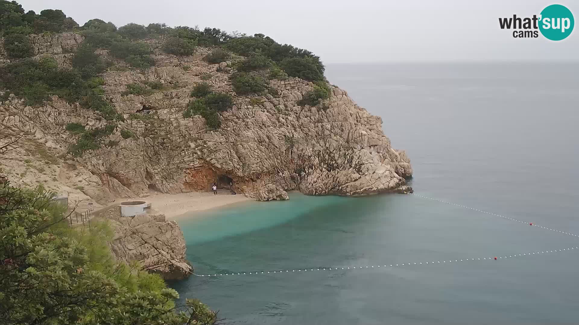 Cámara web de la playa de Brseč en Mošćenička Draga, Croacia