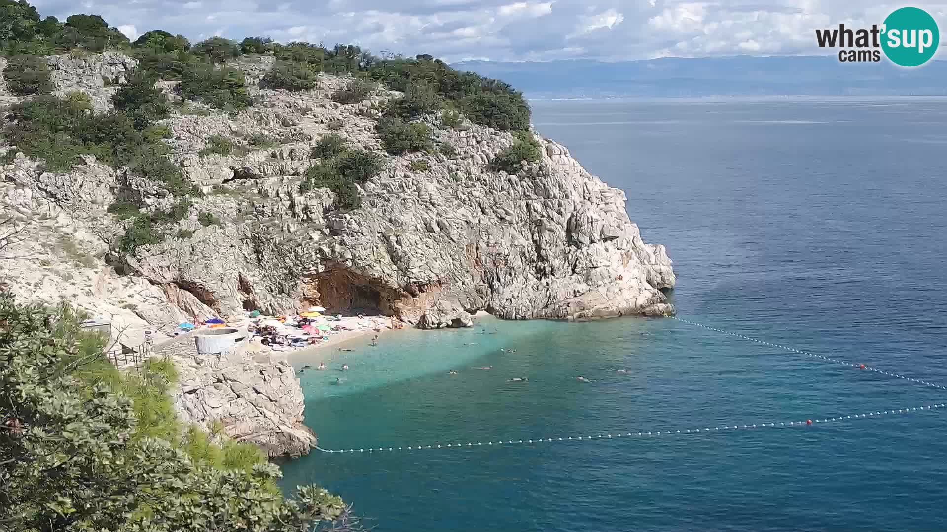 Web kamera plaže Brseč – Mošćenička Draga – Hrvatska