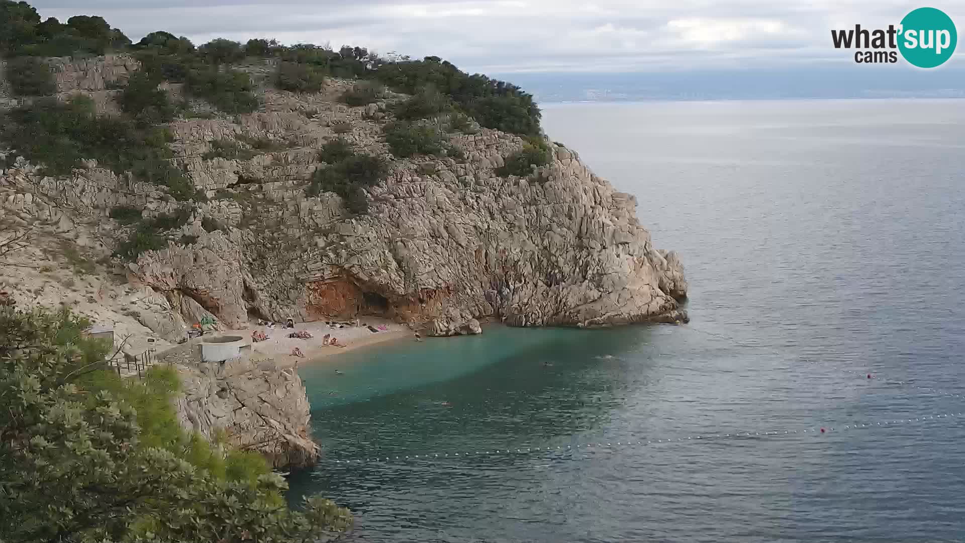 Webcam Brseč beach – Mošćenička Draga – Croatia