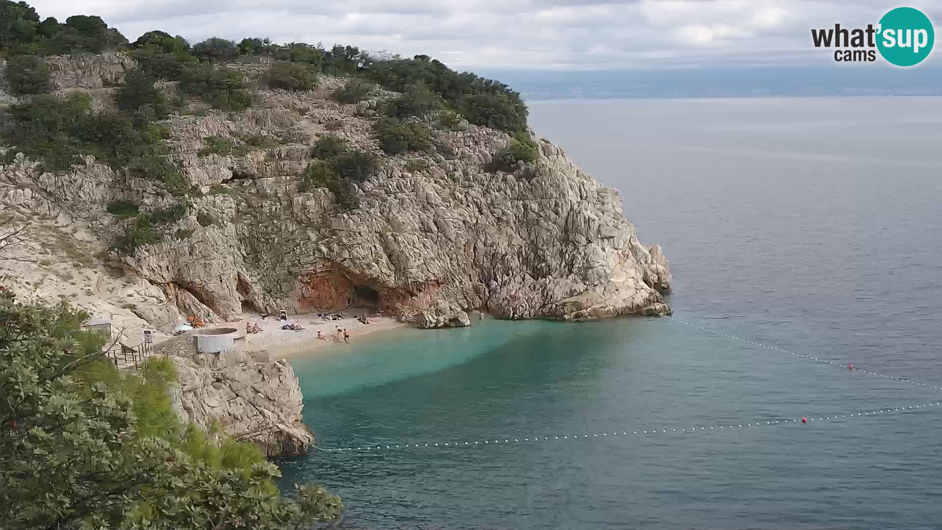 Webcam Brseč beach – Mošćenička Draga – Croatia