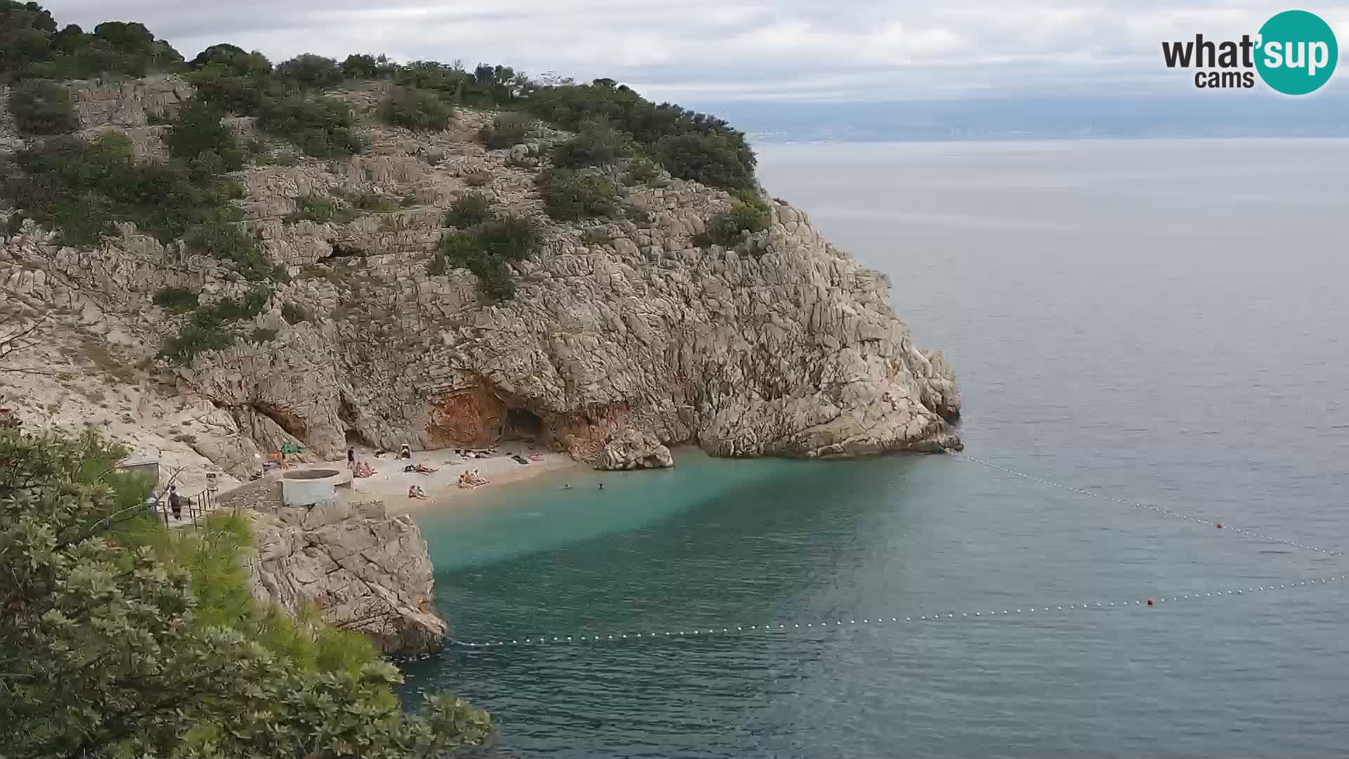 Webcam Bersezio spiaggia – Draga di Moschiena – Croazia